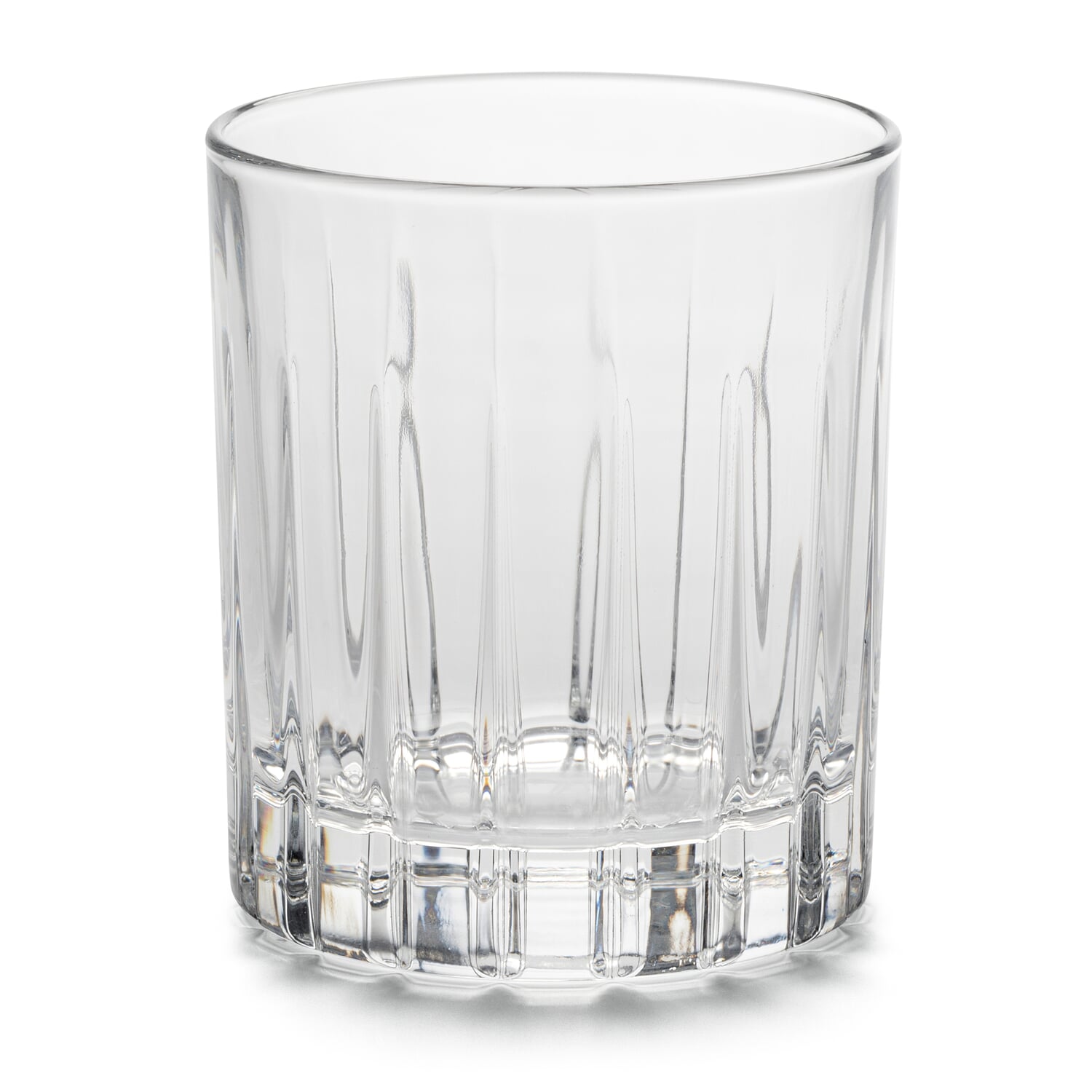 Ribbed spirit glass