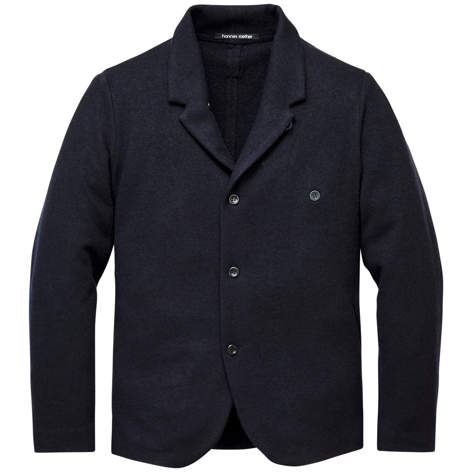 Men jacket stand up collar wool