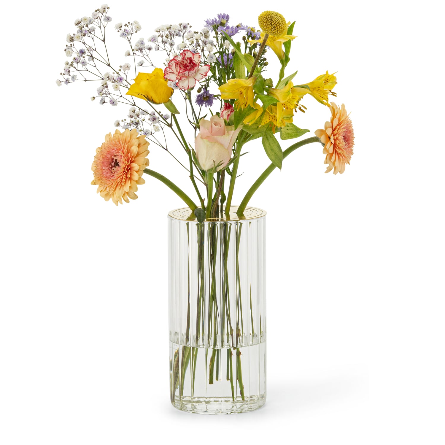 Brass flower disk for vases