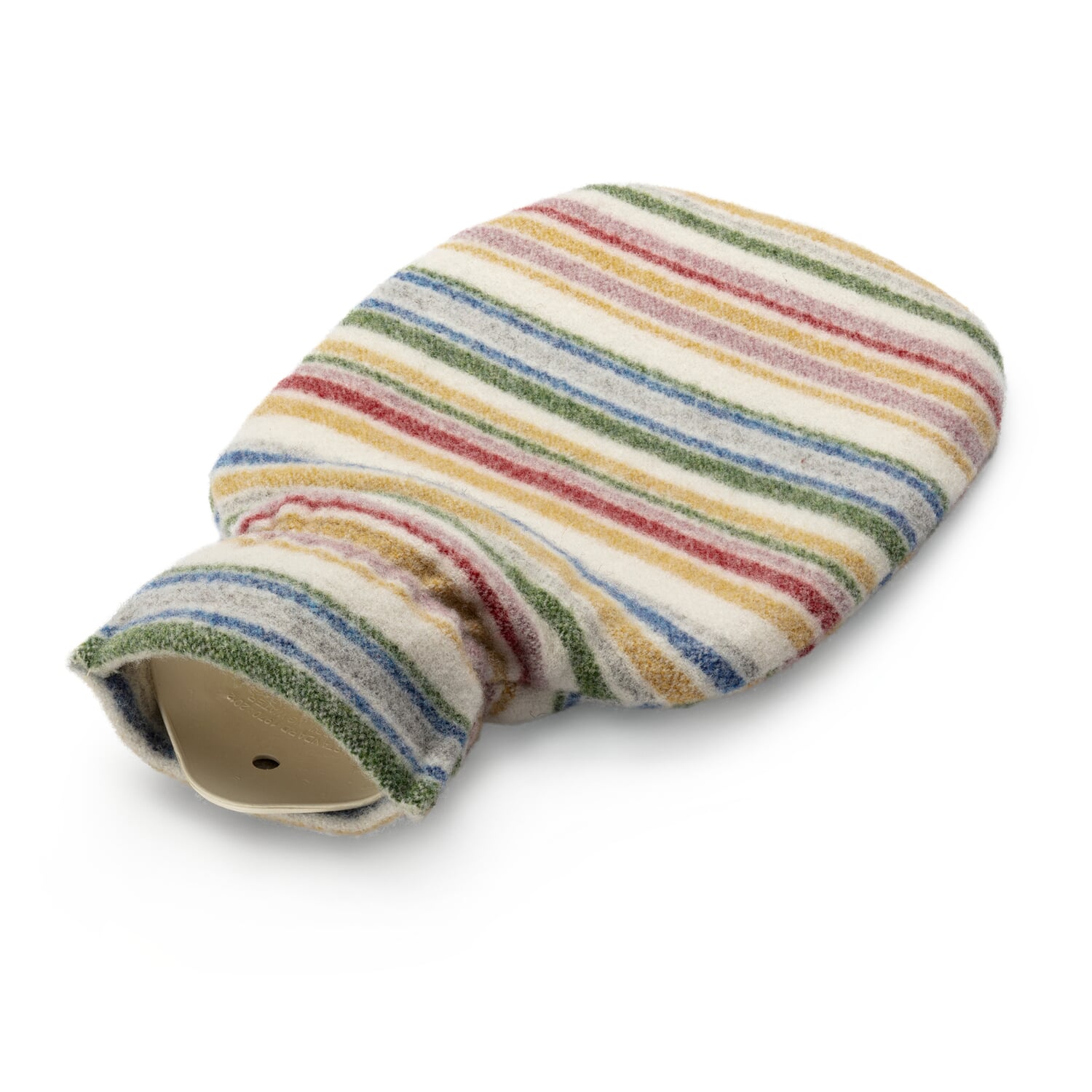 Hot water bottle with merino wool cover