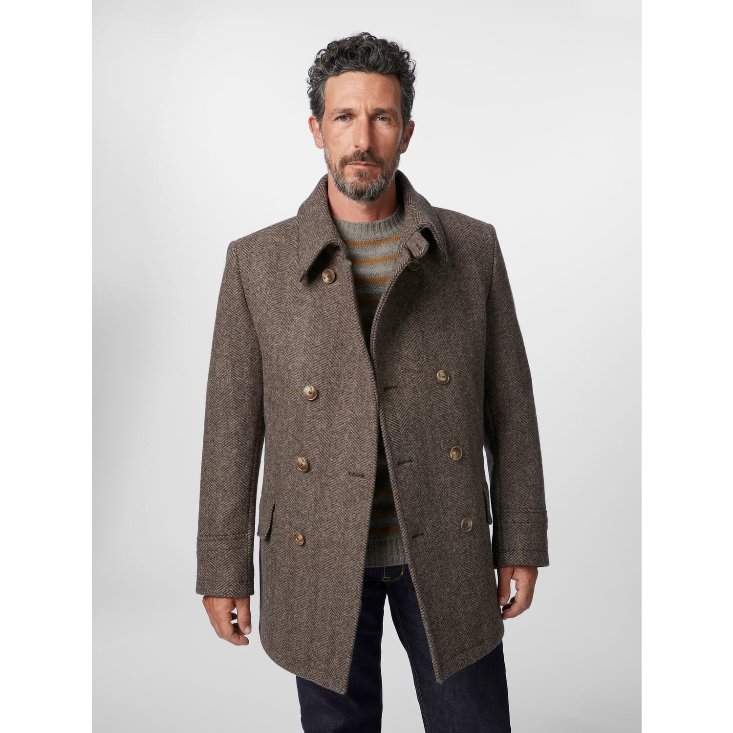 Men jacket double breasted