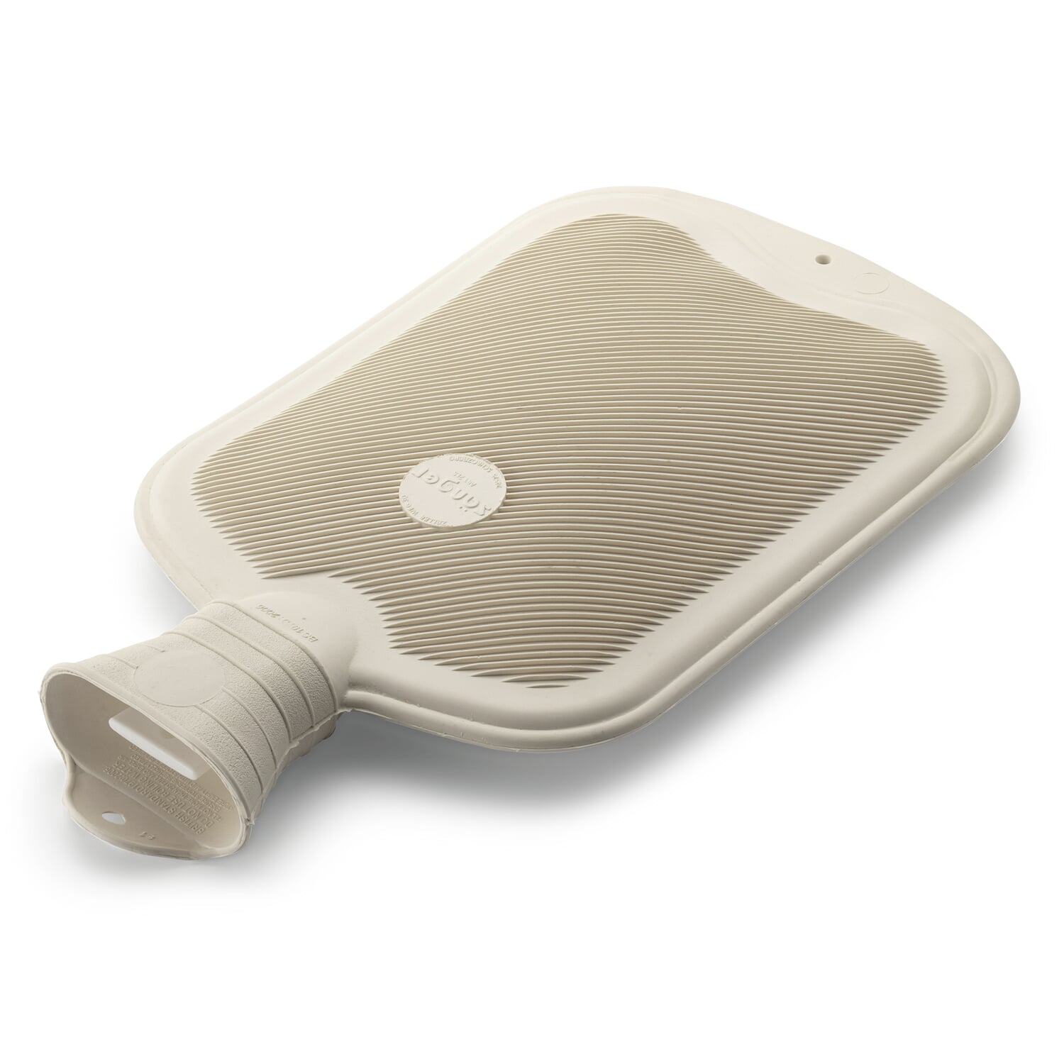 Hot Water Bottle Rubber White