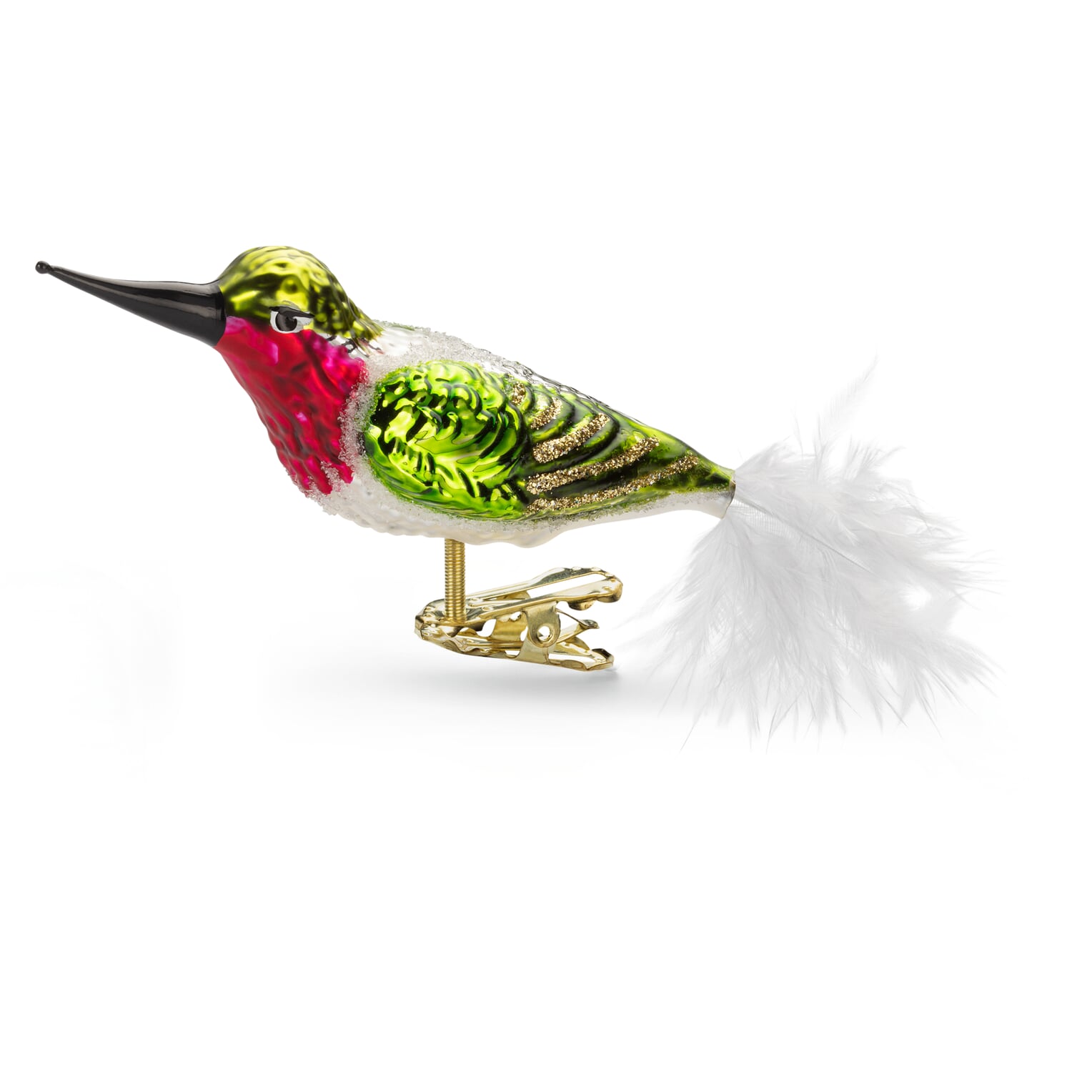 Lauscha glass hummingbird traditional