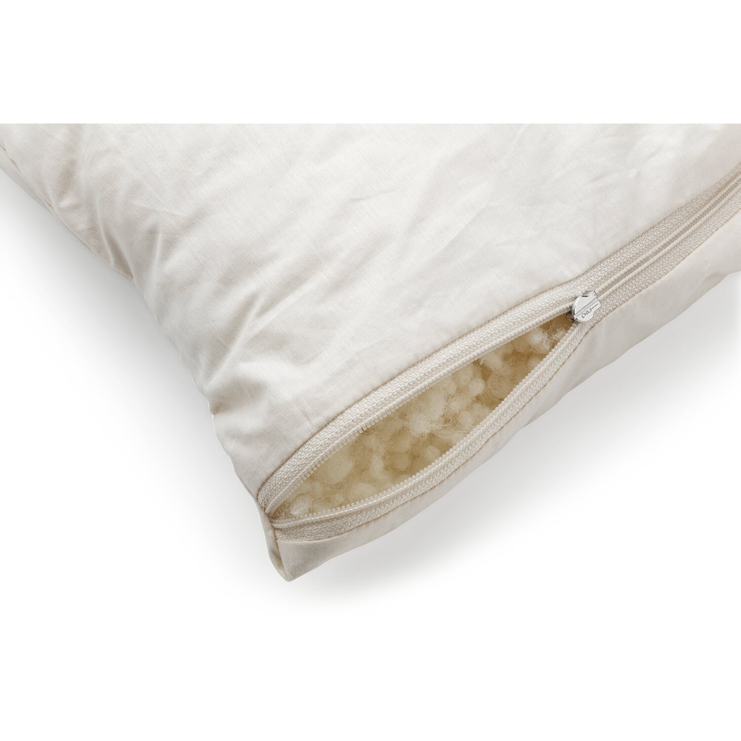 Neck support pillow virgin wool