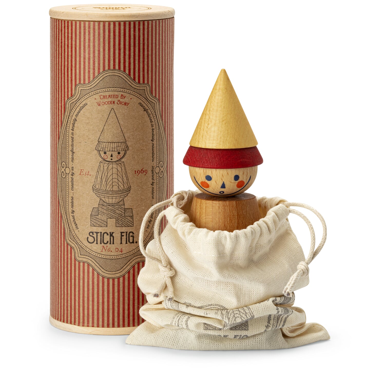 Wooden plug-in figure