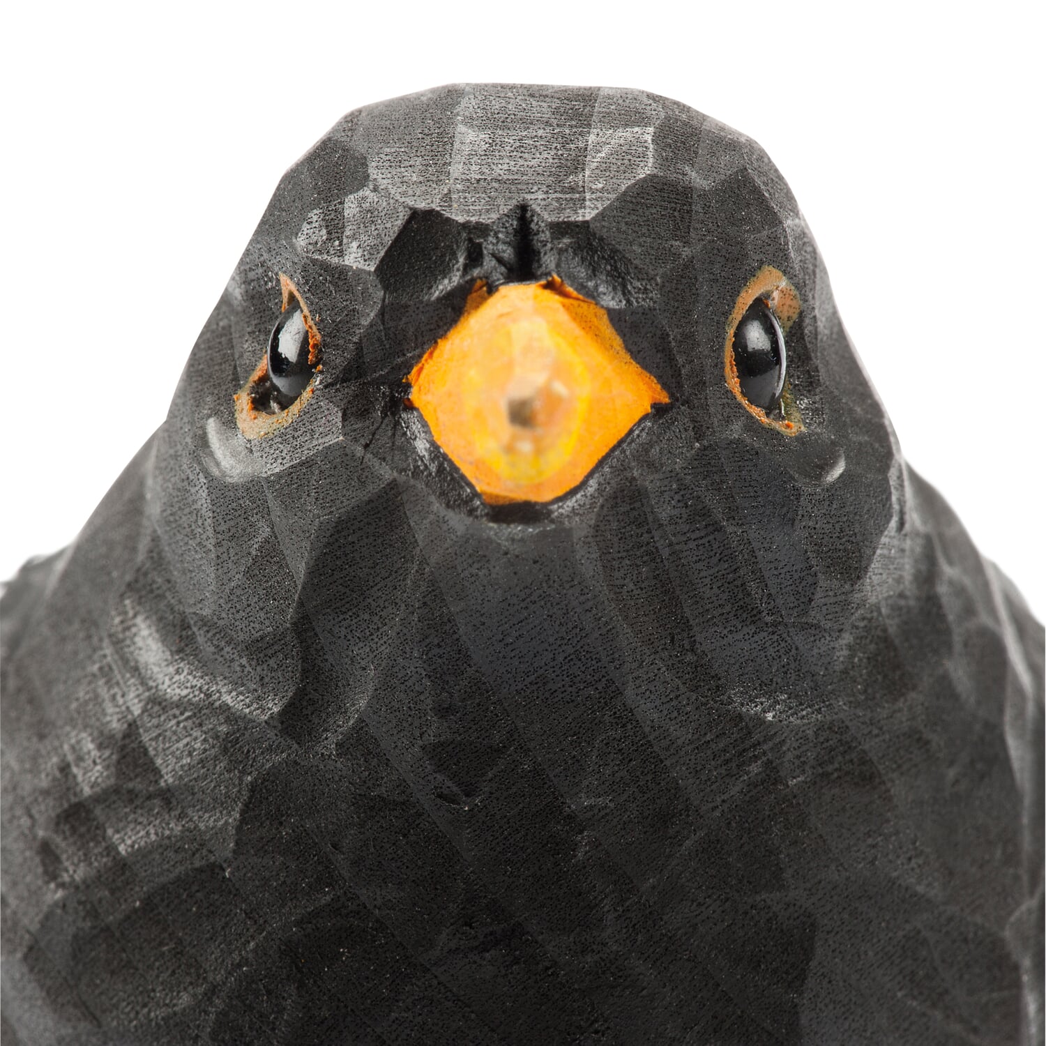 Blackbird lime wood hand carved