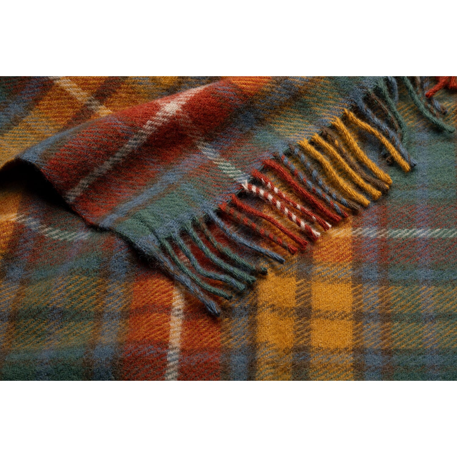 Tartan pure new wool blanket Antique Buchanan