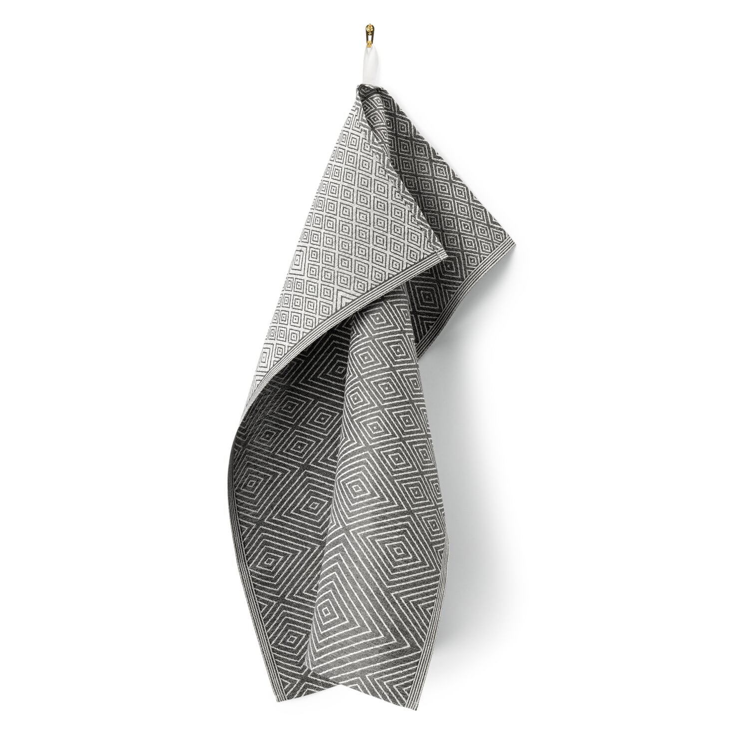 Linen tea towel rhombus