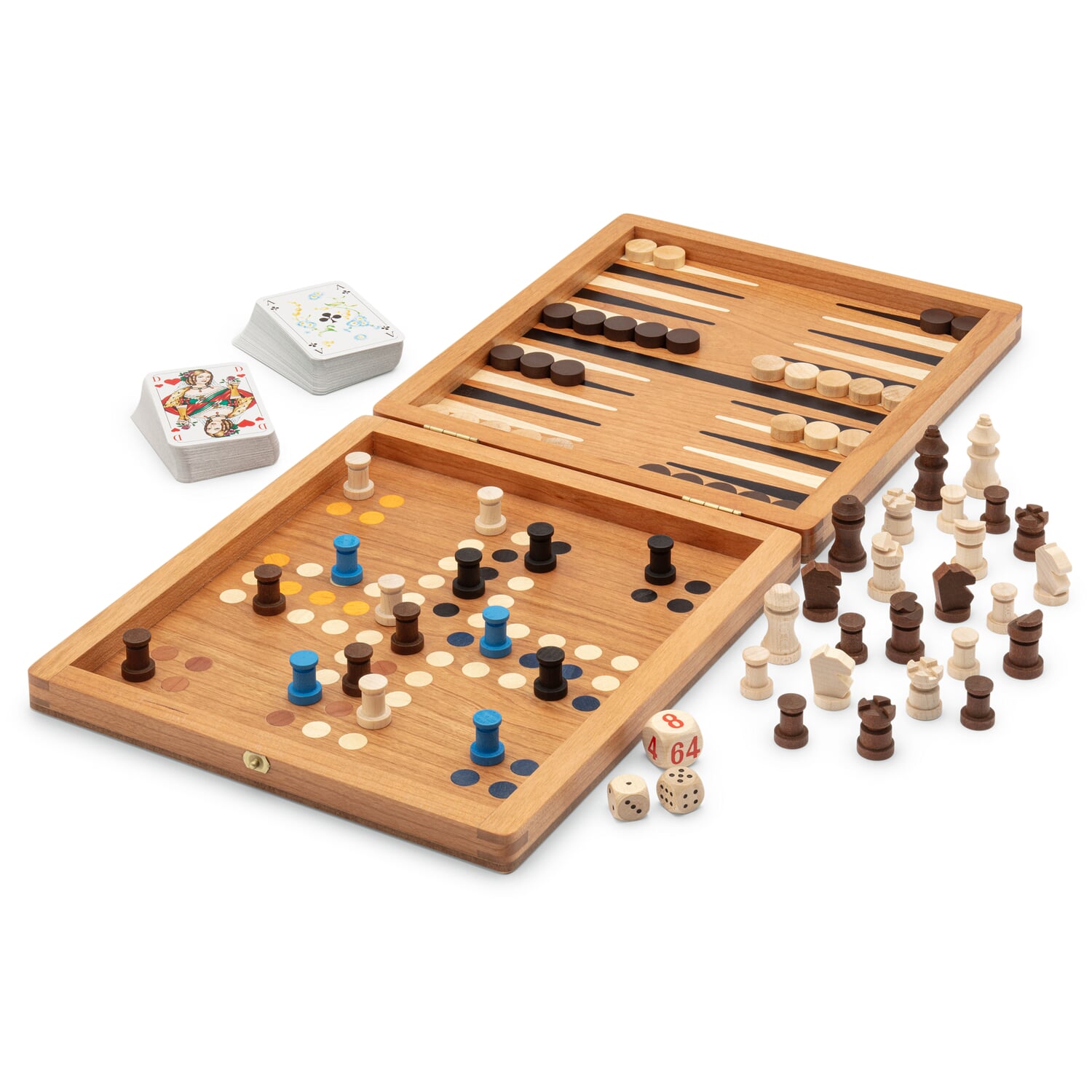 Travel game collection wood