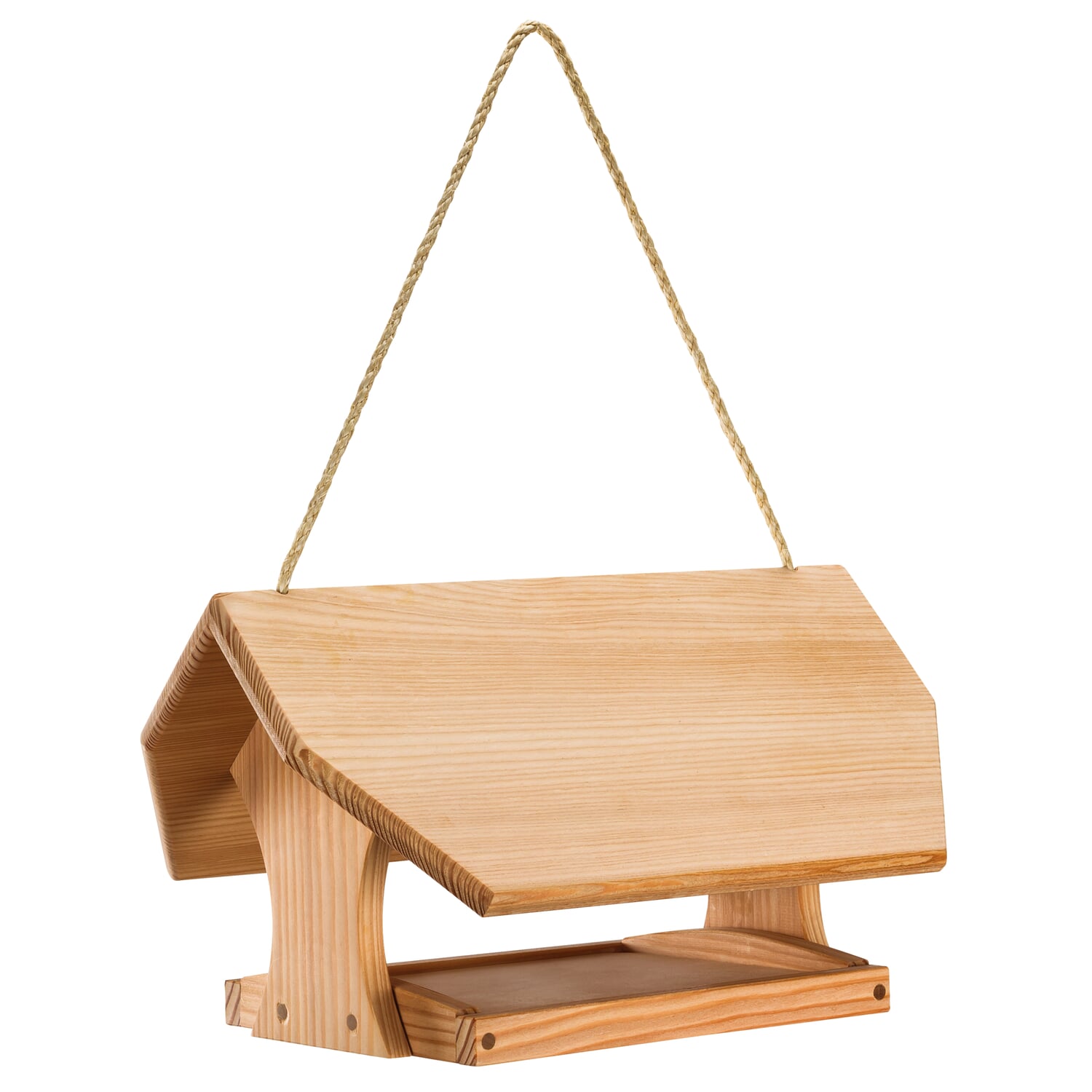 Manufactum bird feeder table larch wood