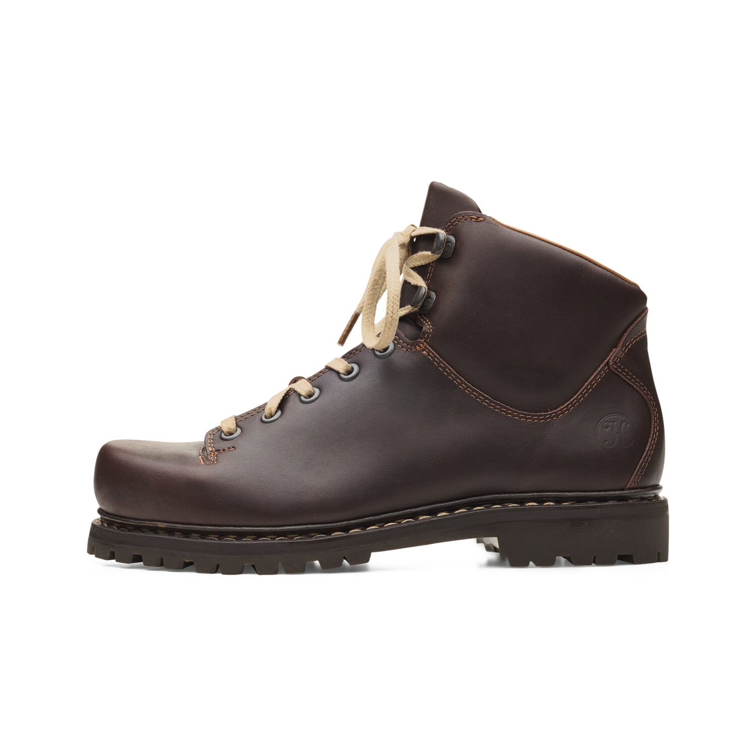 Ladies lace up shoe cowhide