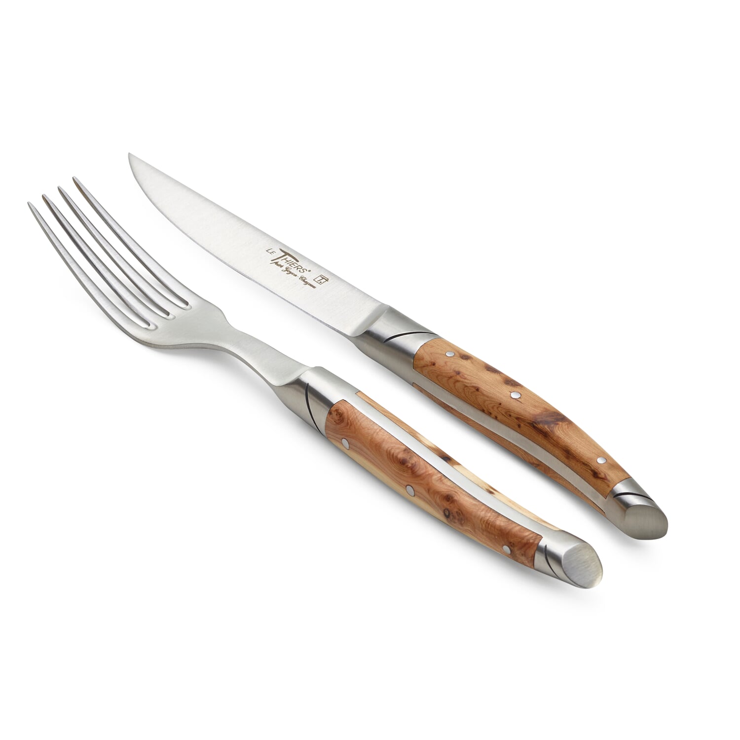 Steak fork juniper wood