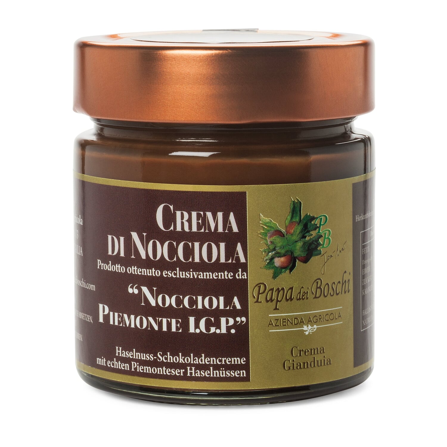 Piedmont hazelnut chocolate cream