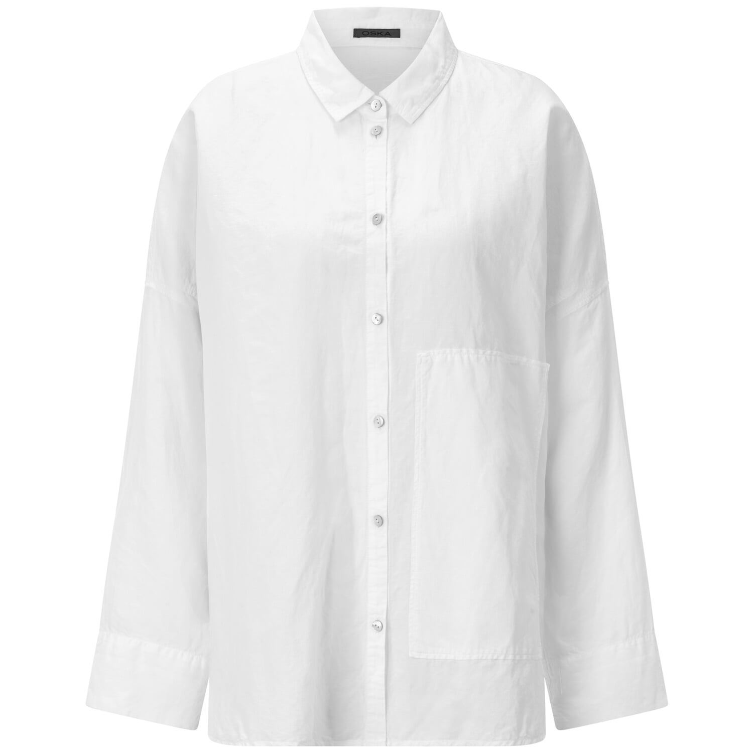 Women's blouse with patch pocket