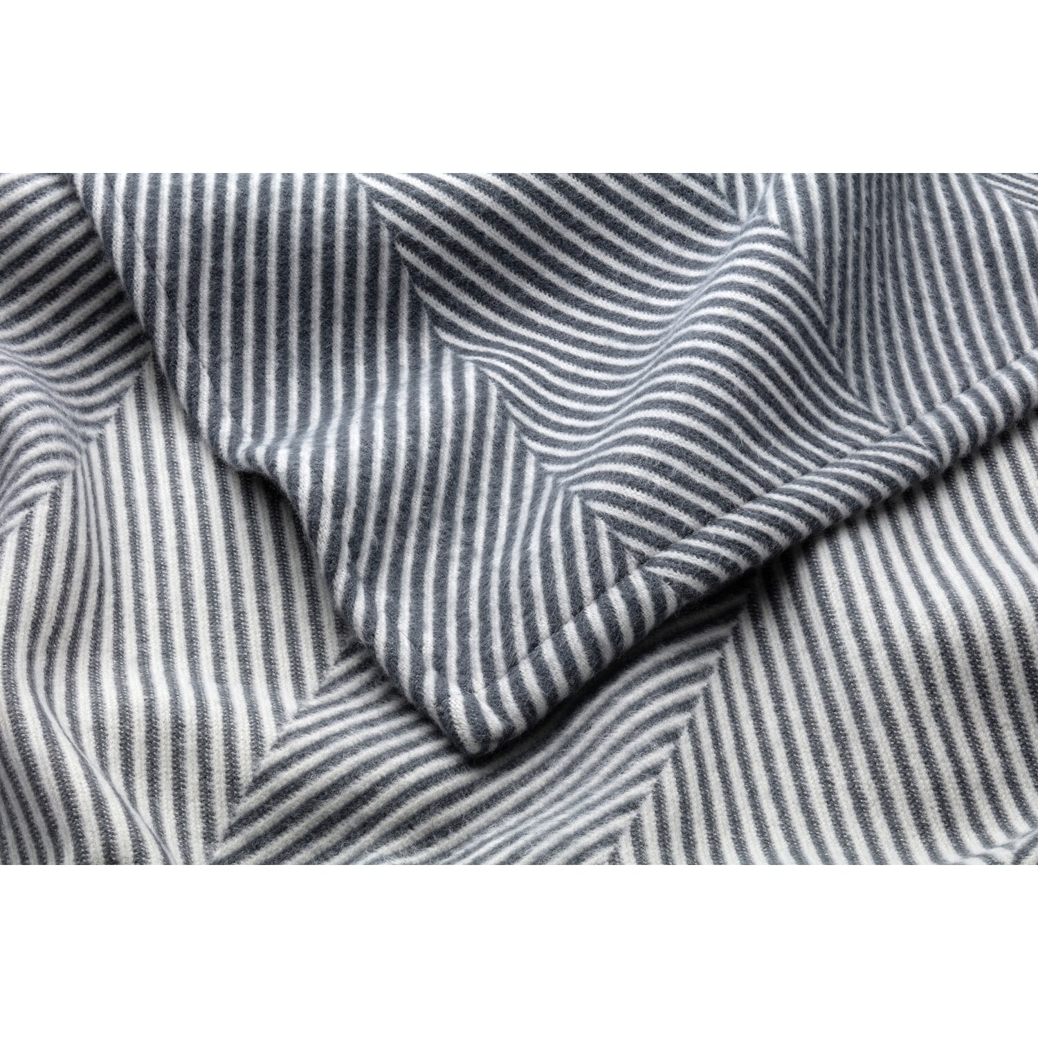Cotton blanket blue gray white