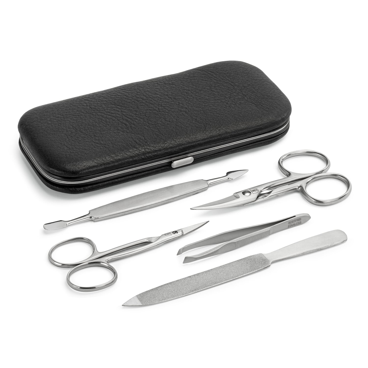 Manicure frame case cowhide leather