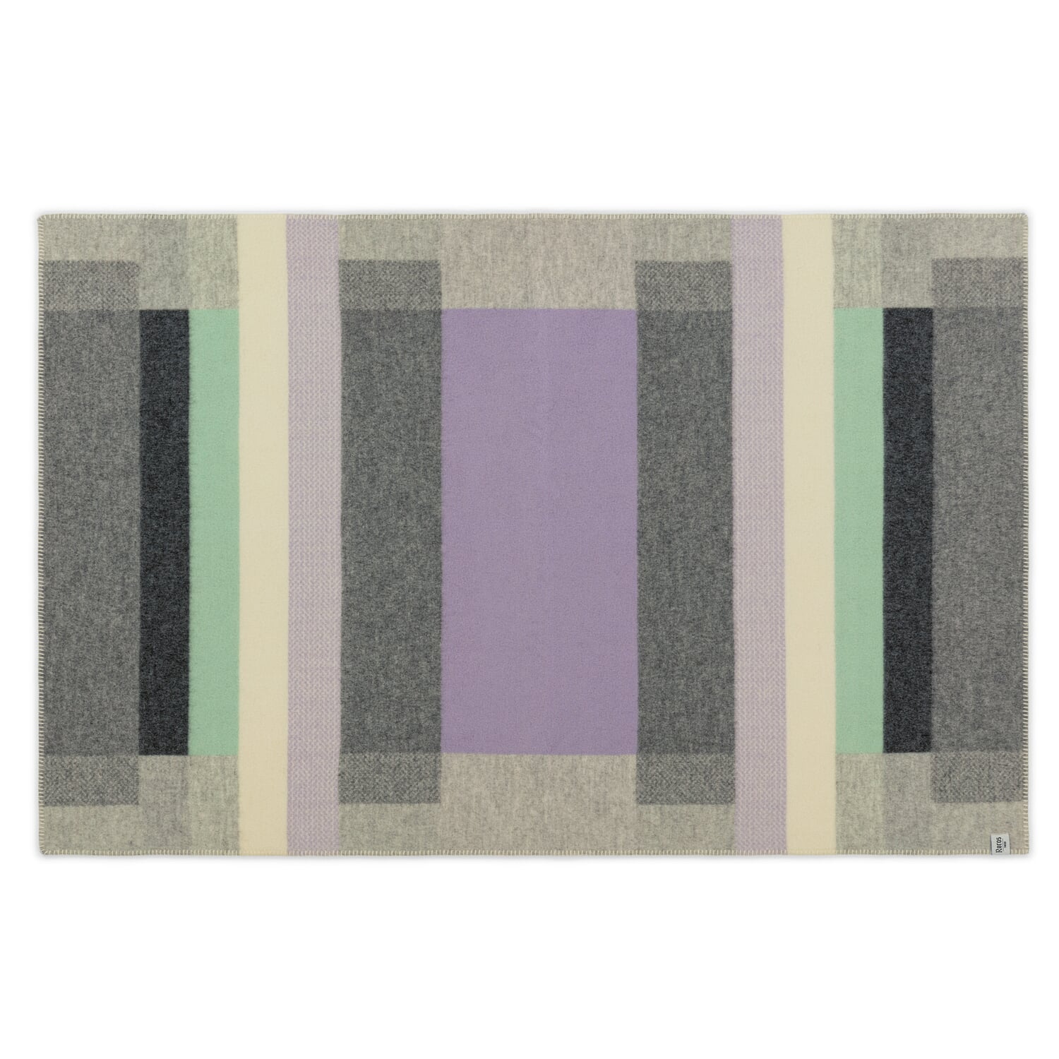 Lambswool blanket Bauhaus style