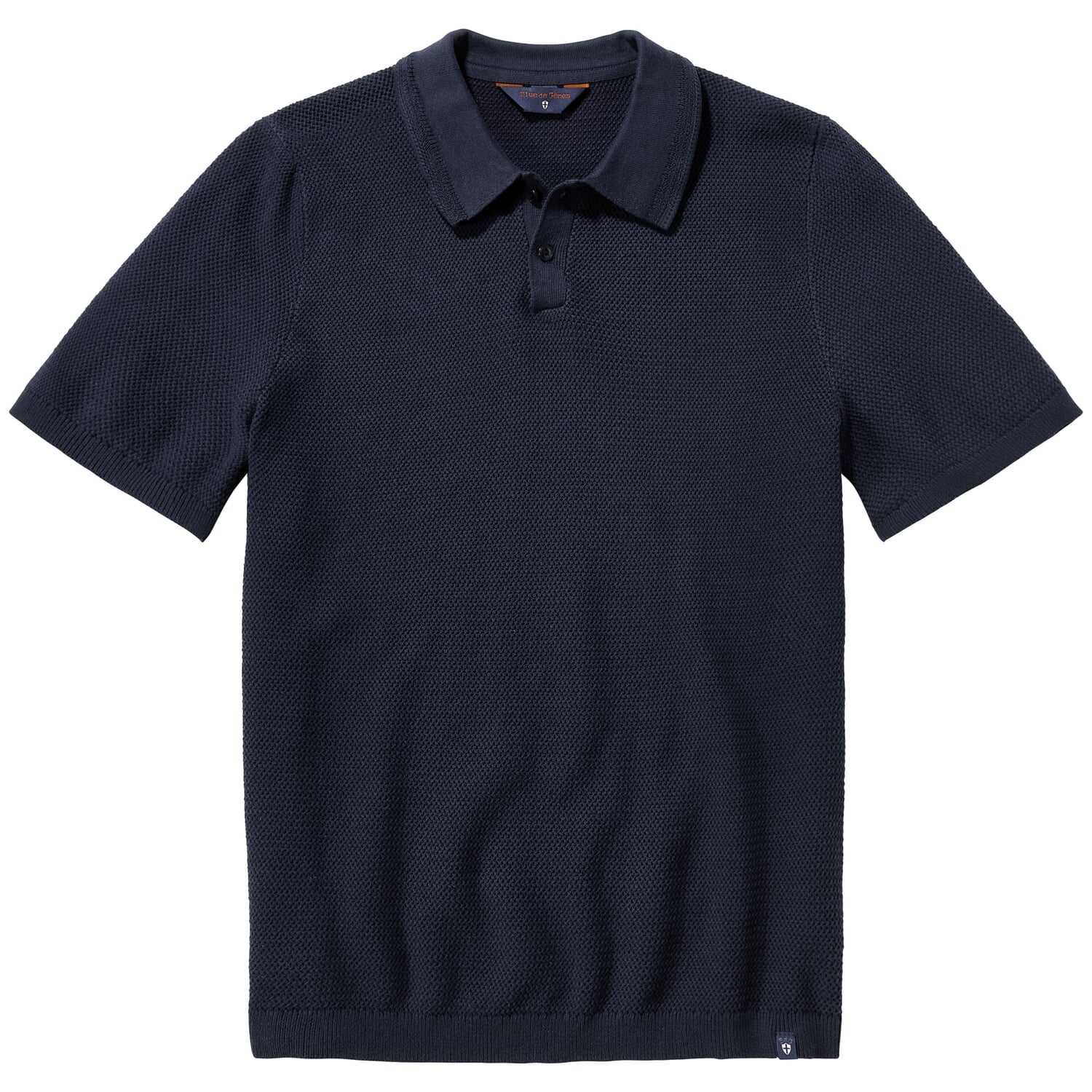 Knitted men's polo shirt