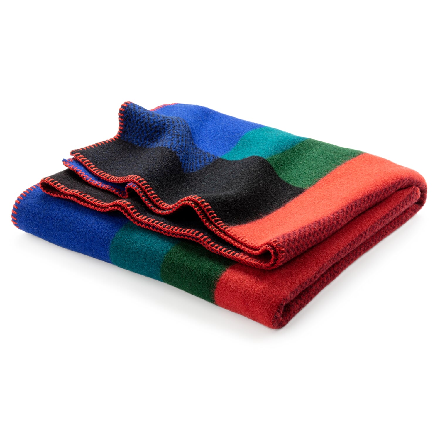 Lambswool blanket Bauhaus style