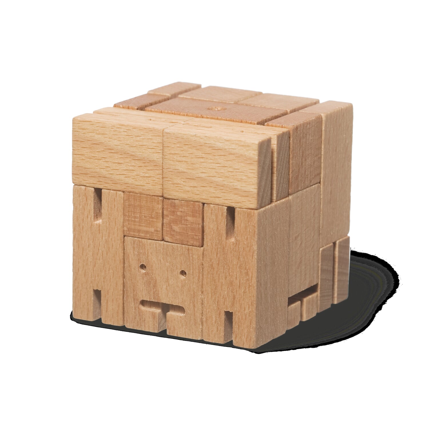 Wooden figure Cubebot