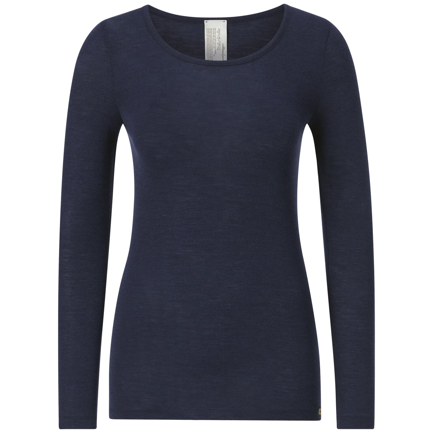 Ladies' long-sleeved shirt wool-silk