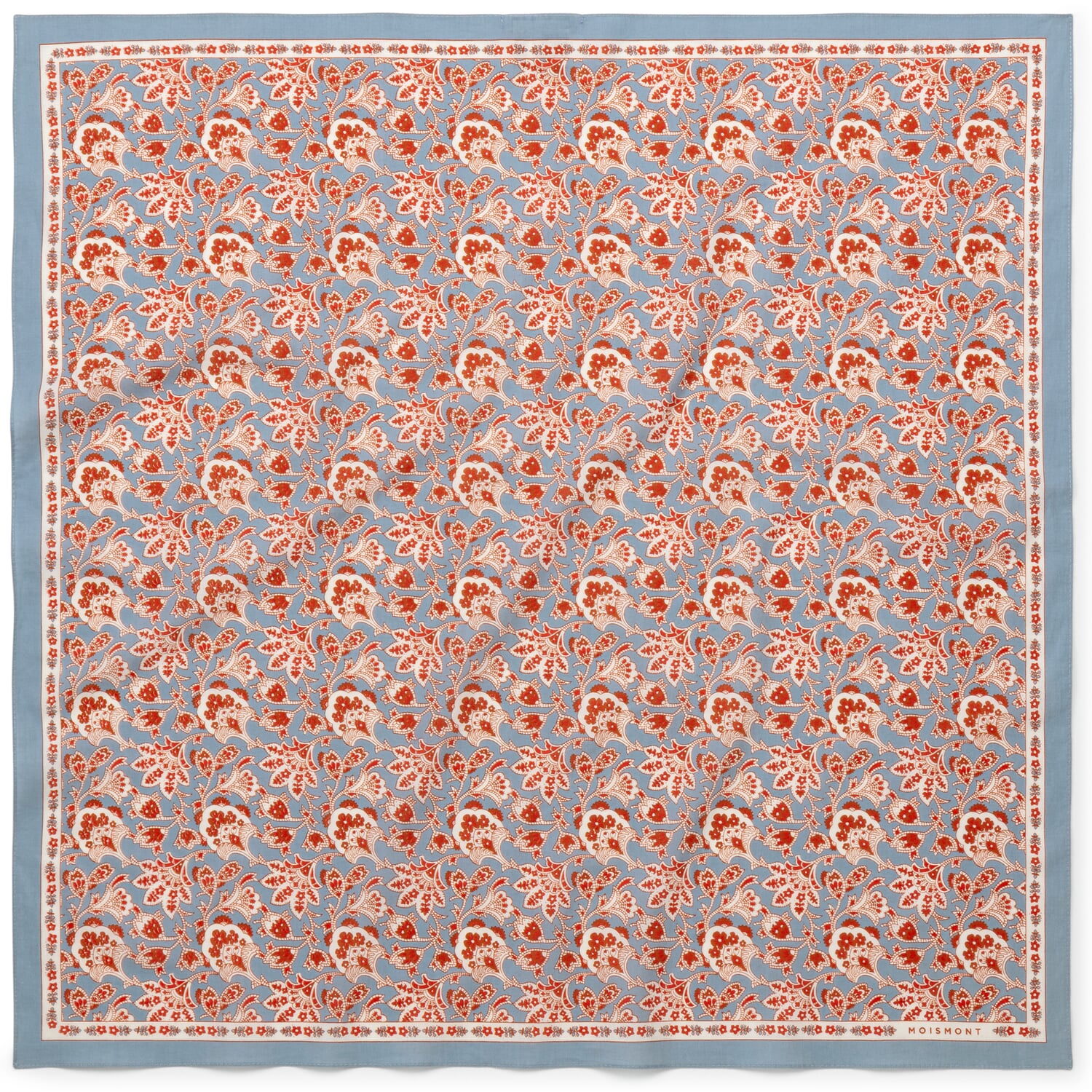 Plain textile N&deg; 764 Paisley, light blue