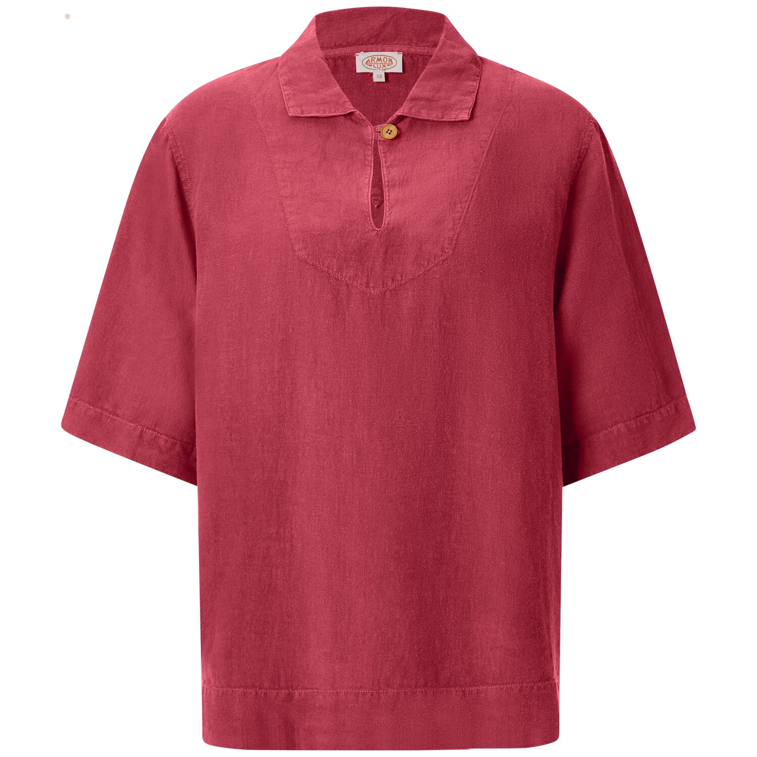 Ladies linen slip-on blouse