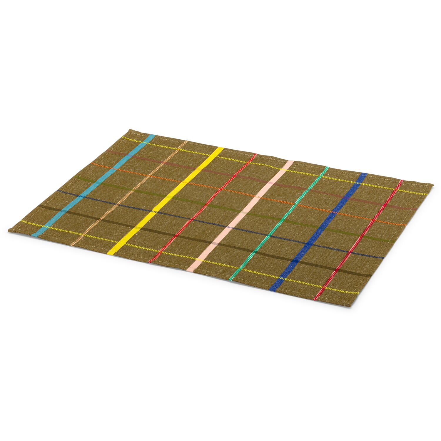 Placemat colorful checkered