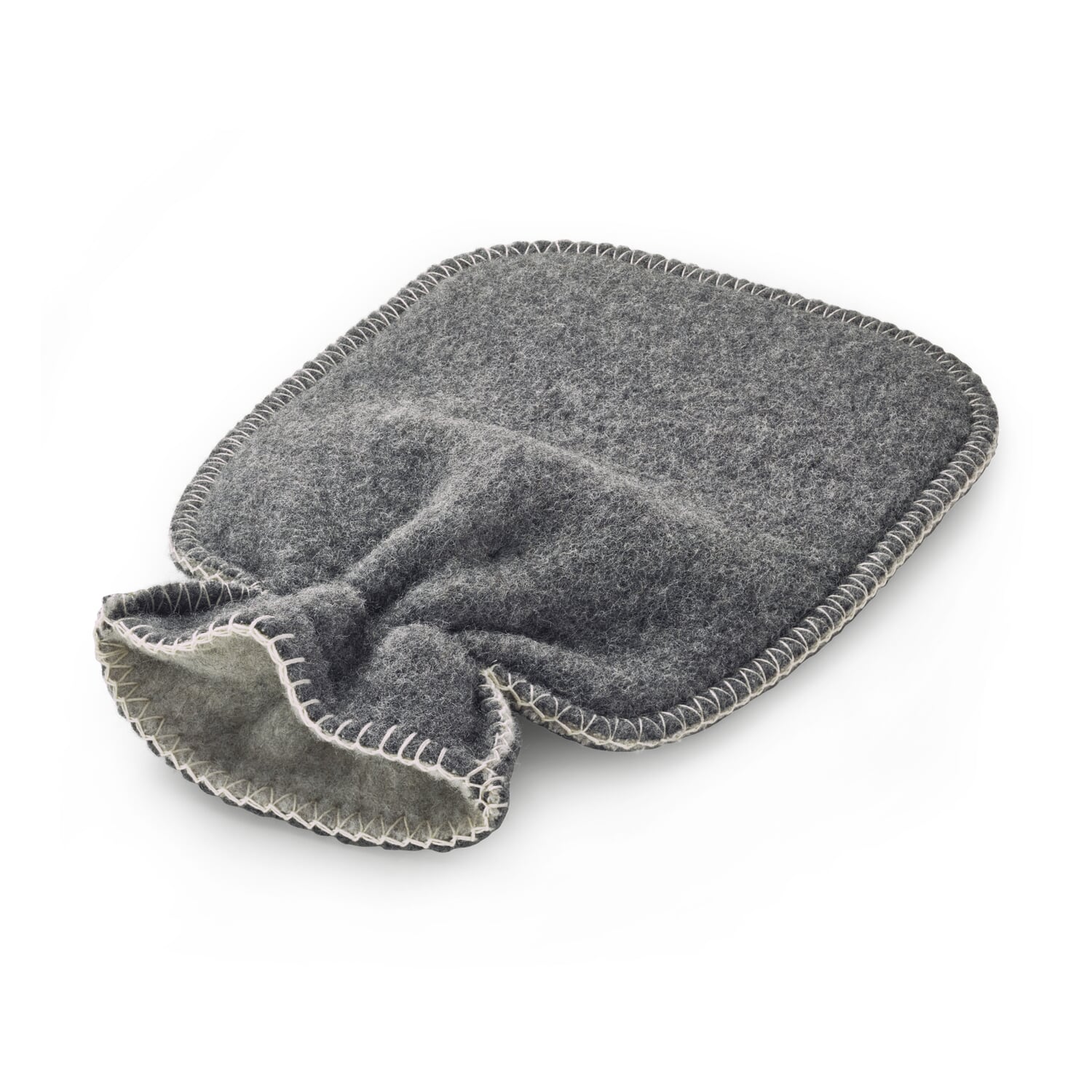 Hot water bottle cover virgin wool