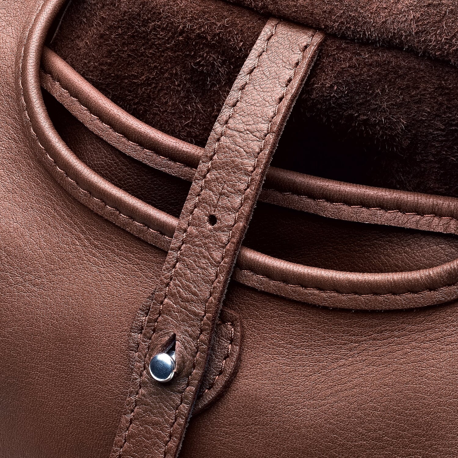 Hiking bag elk leather