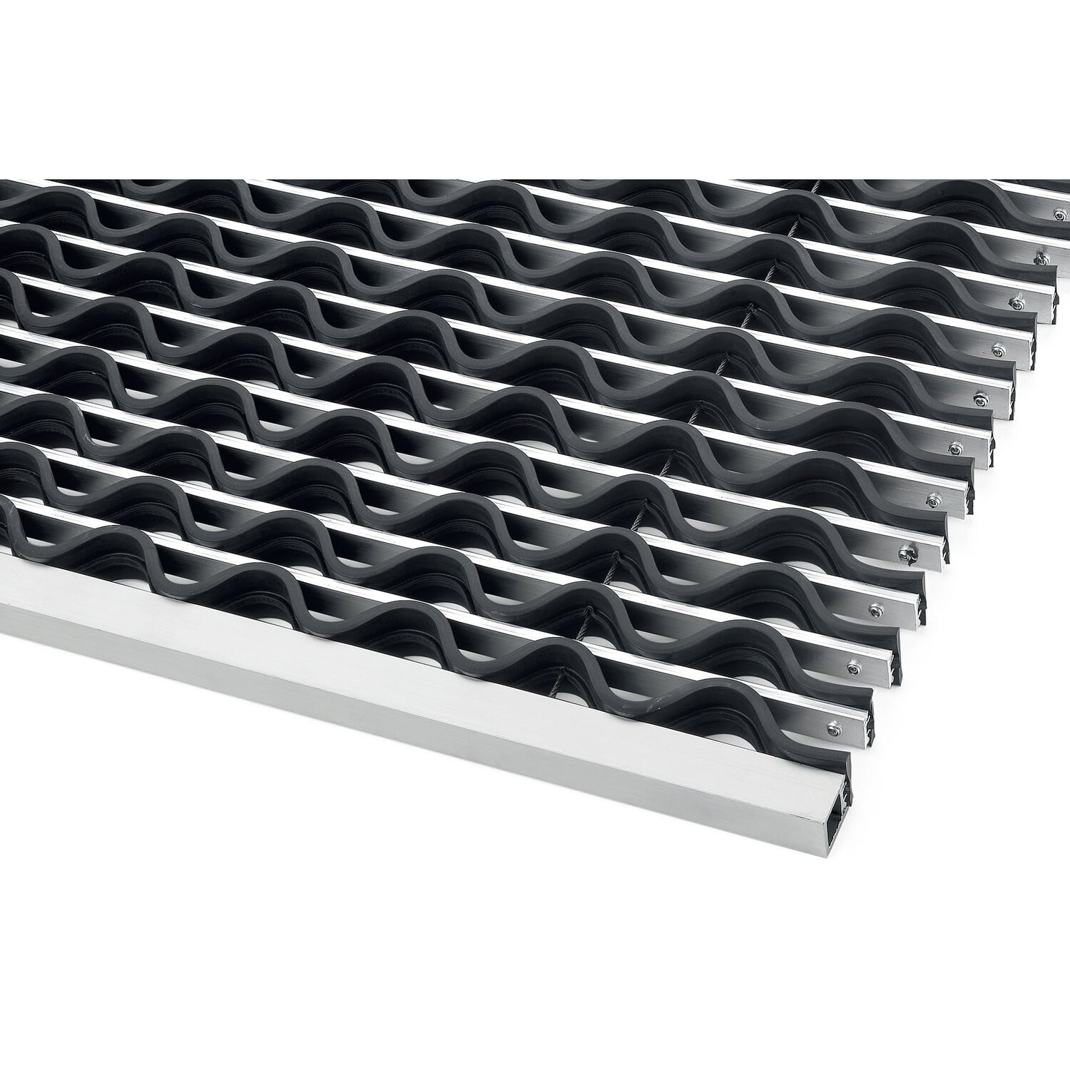 Slatted doormat rubber