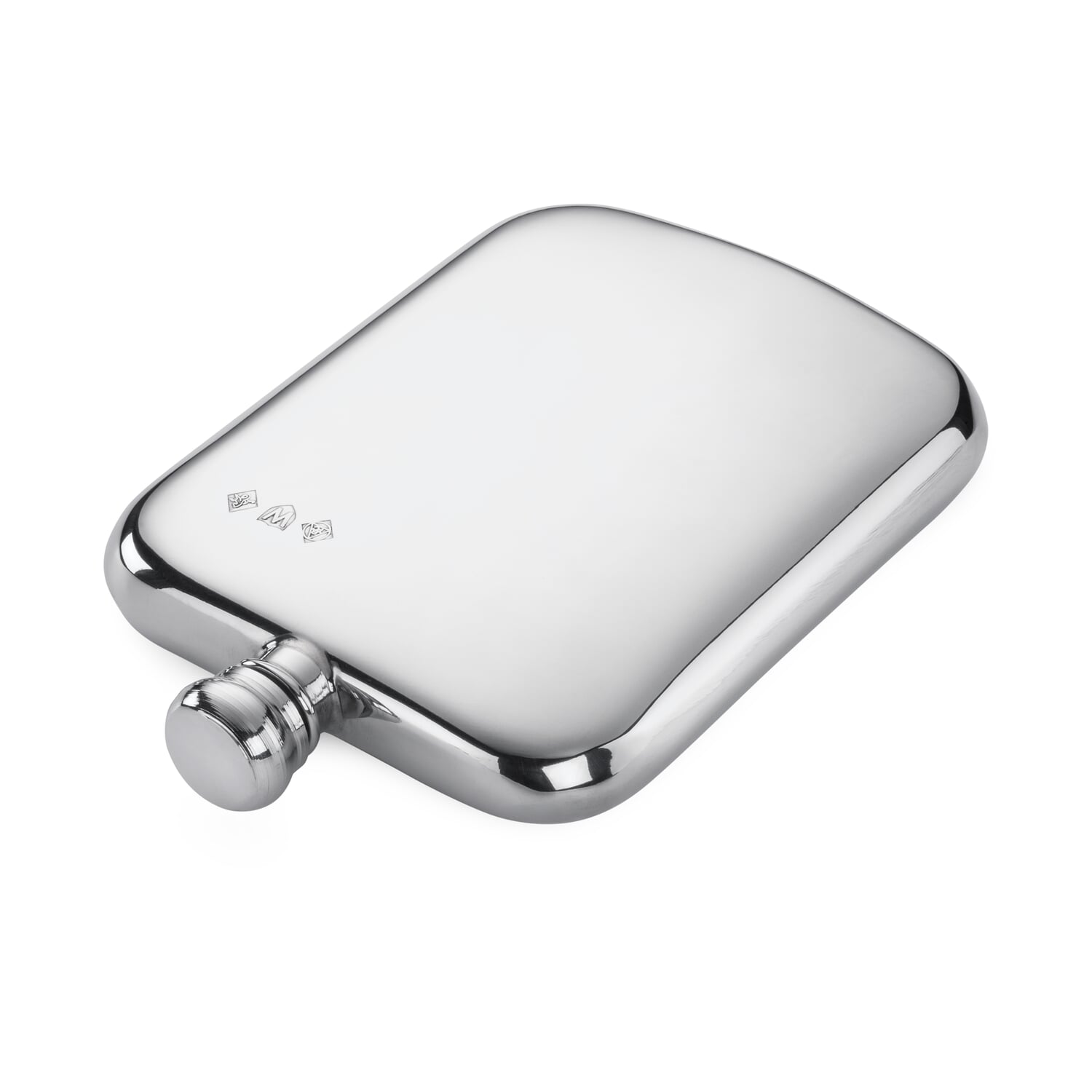 British hip flask pewter