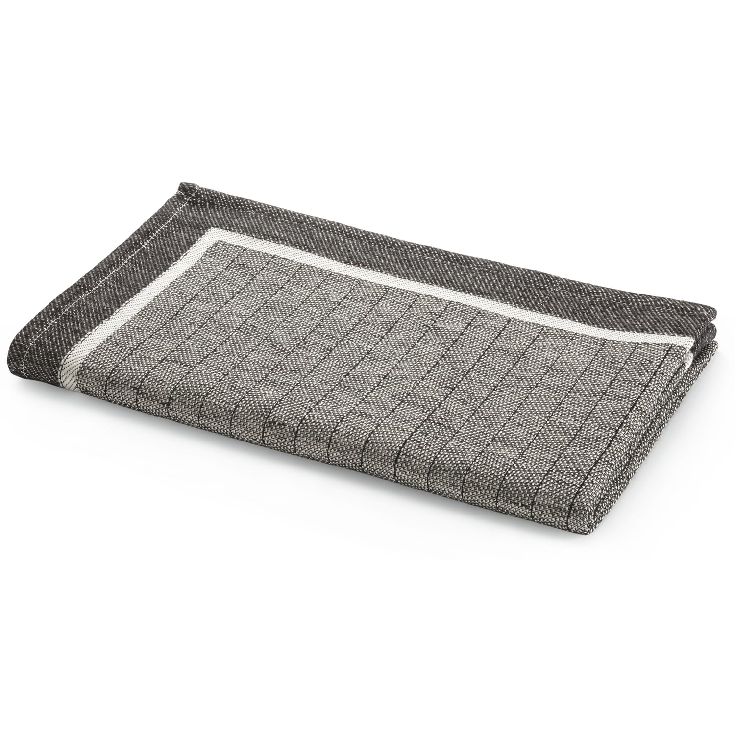 Tea towel half linen stripes