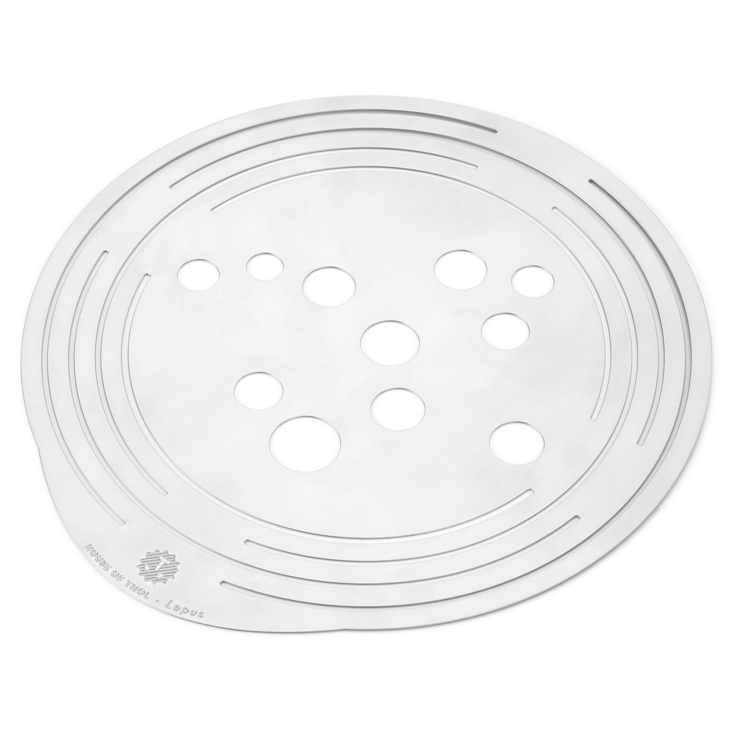 Stainless steel flower disk for vases