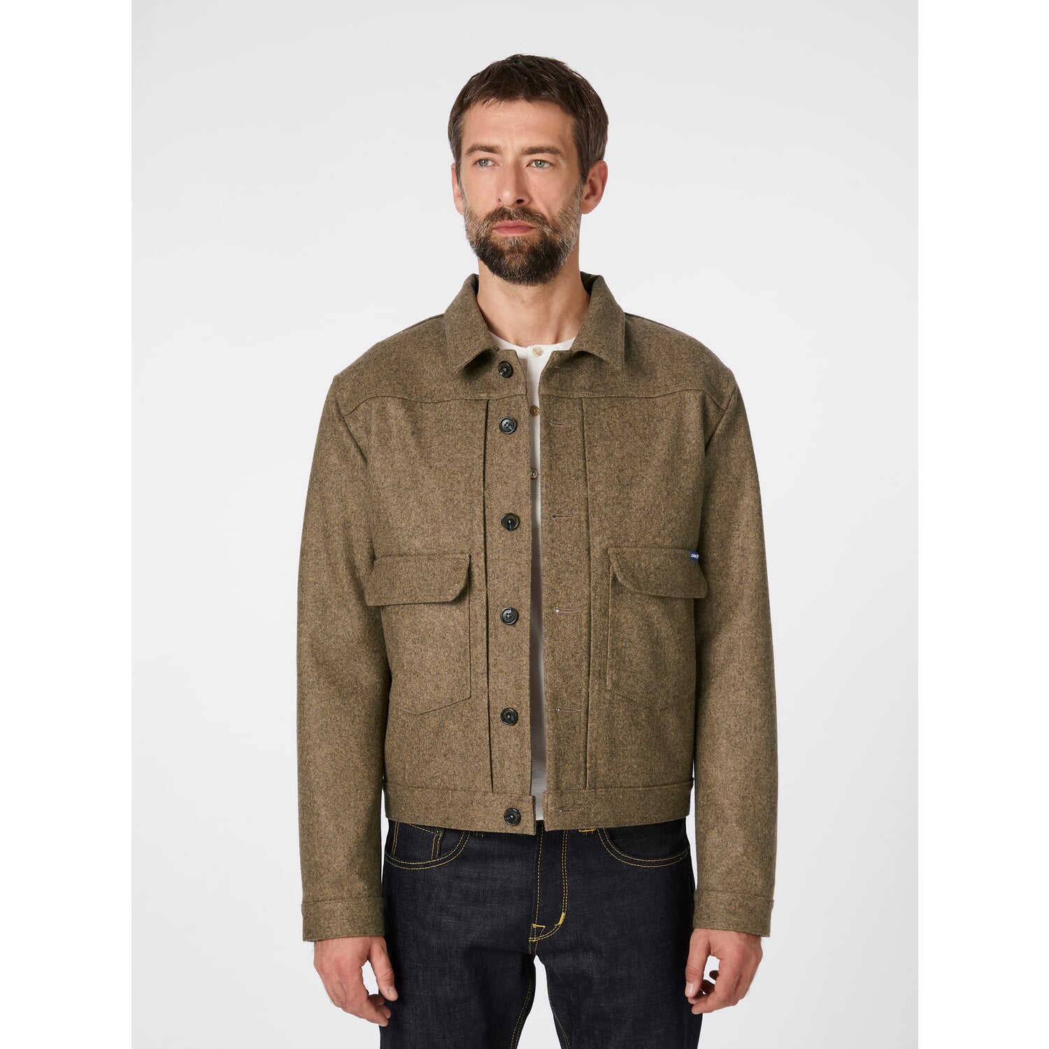Men's wool blouson