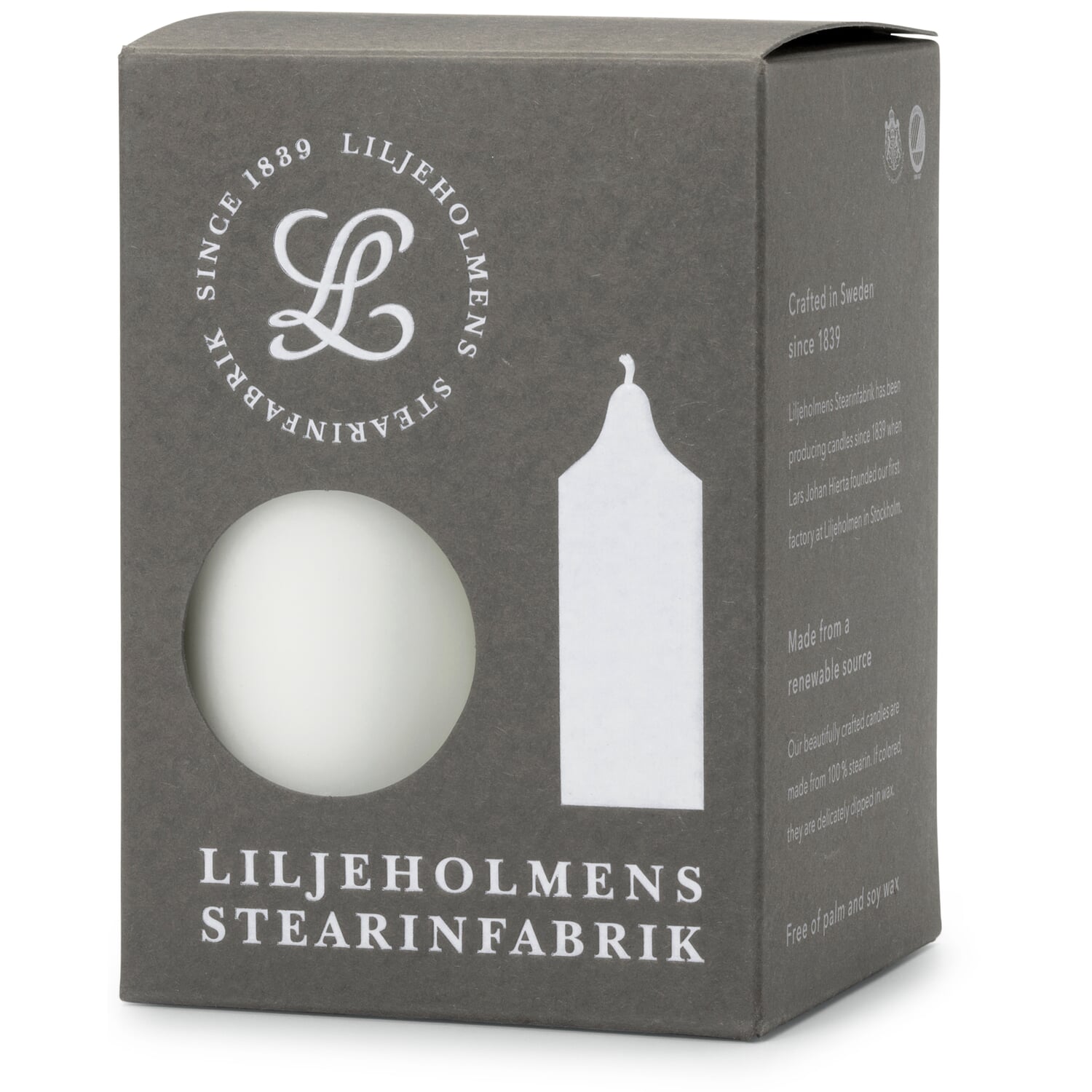 Tea lights cast high white