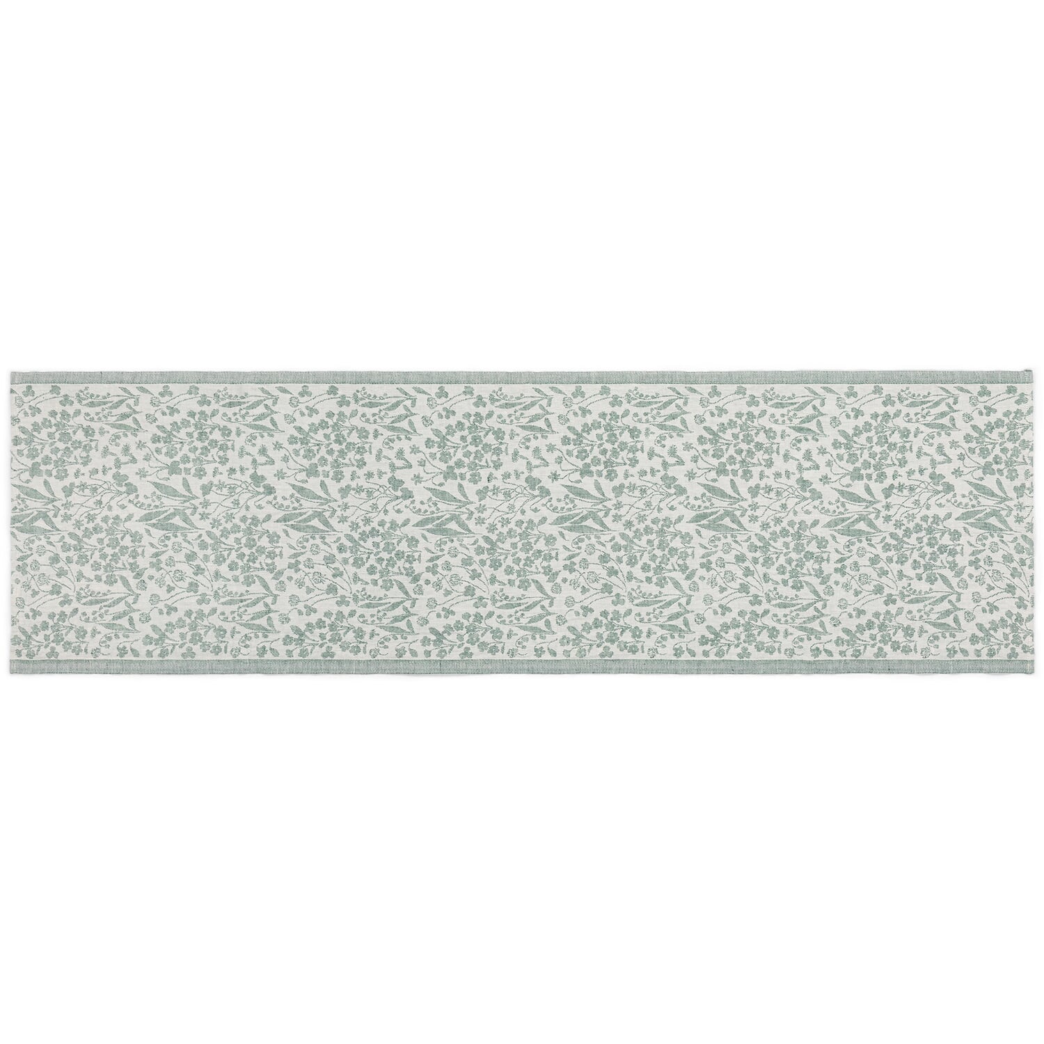 Table runner linen floral