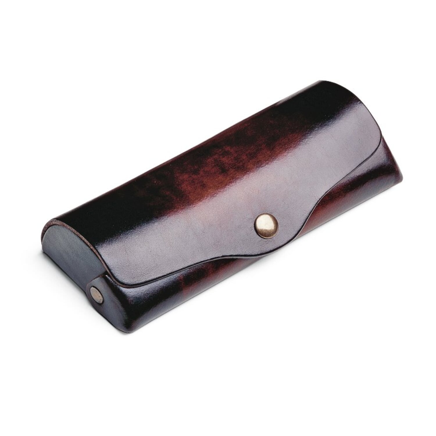 Glasses folding case cowhide