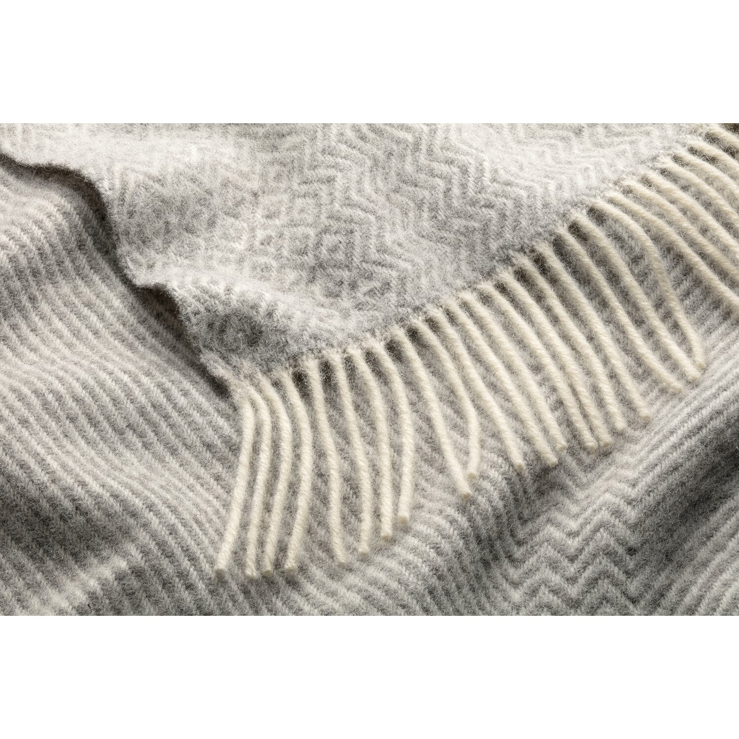 Lamb wool blanket zigzag stripe Kattefot