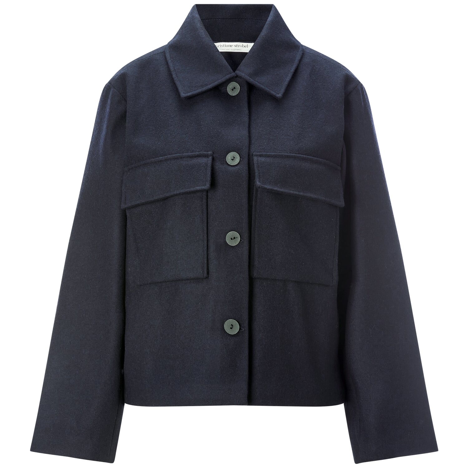 Ladies' wool shirt jacket