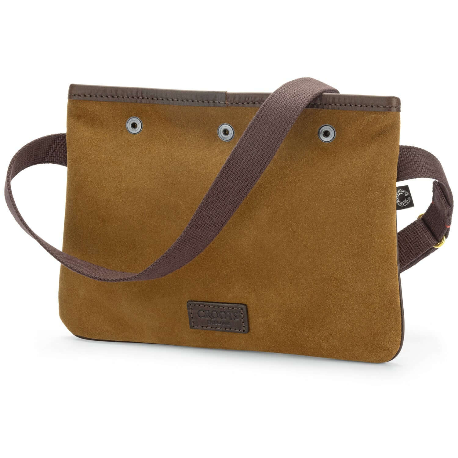 Shoulder bag suede, brown