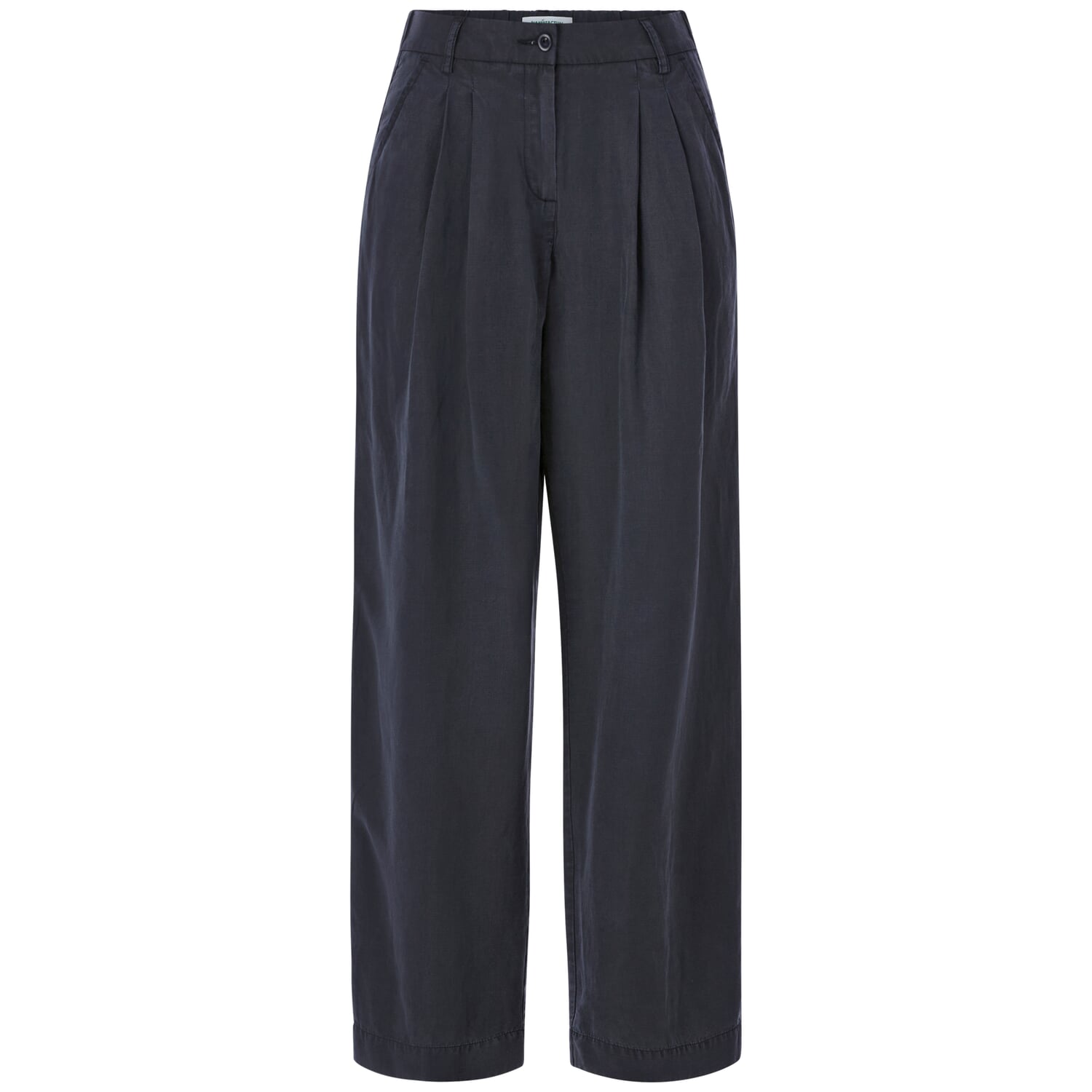 Ladies' pleated lyocell trousers