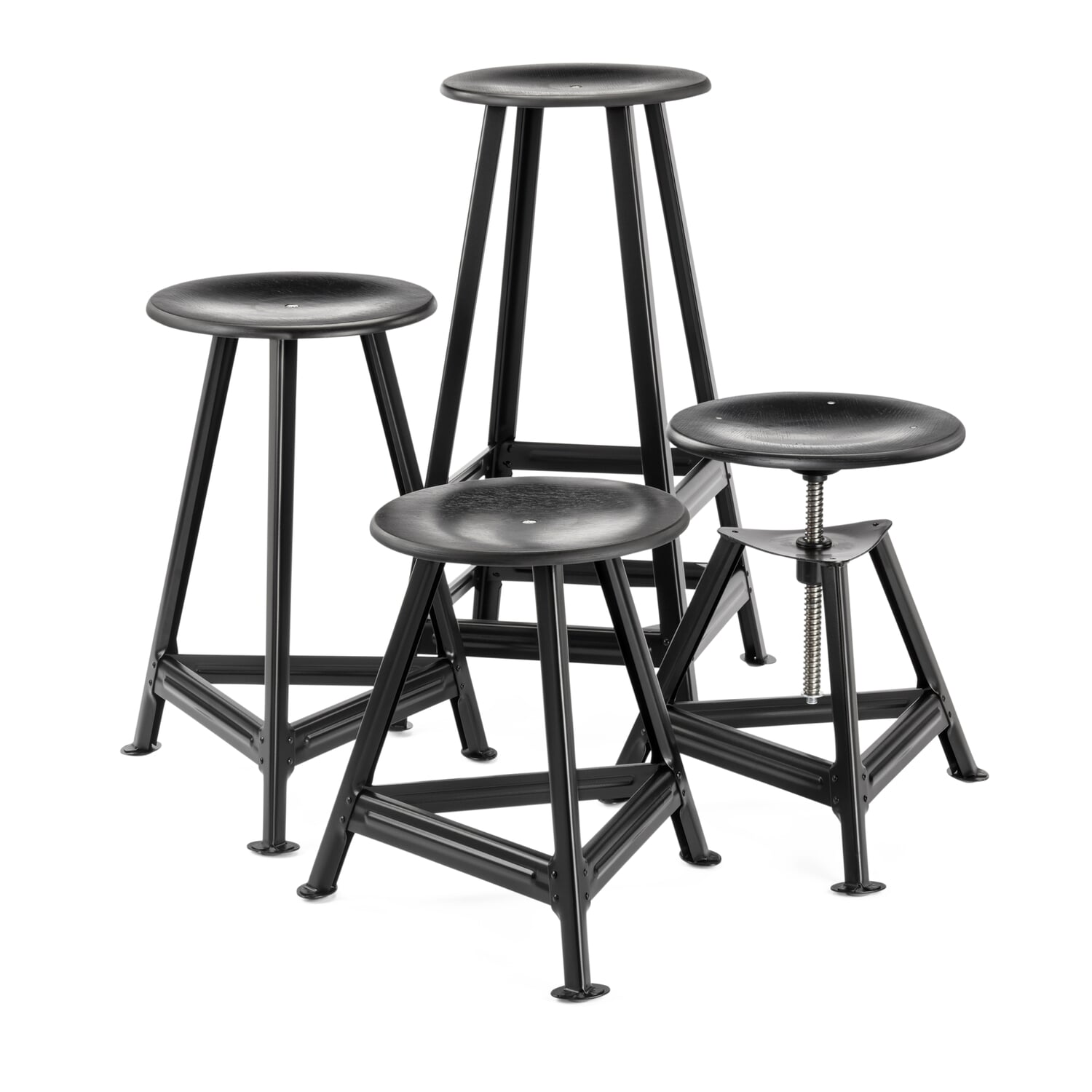 Chemnitz stool, height adjustable, monochrome