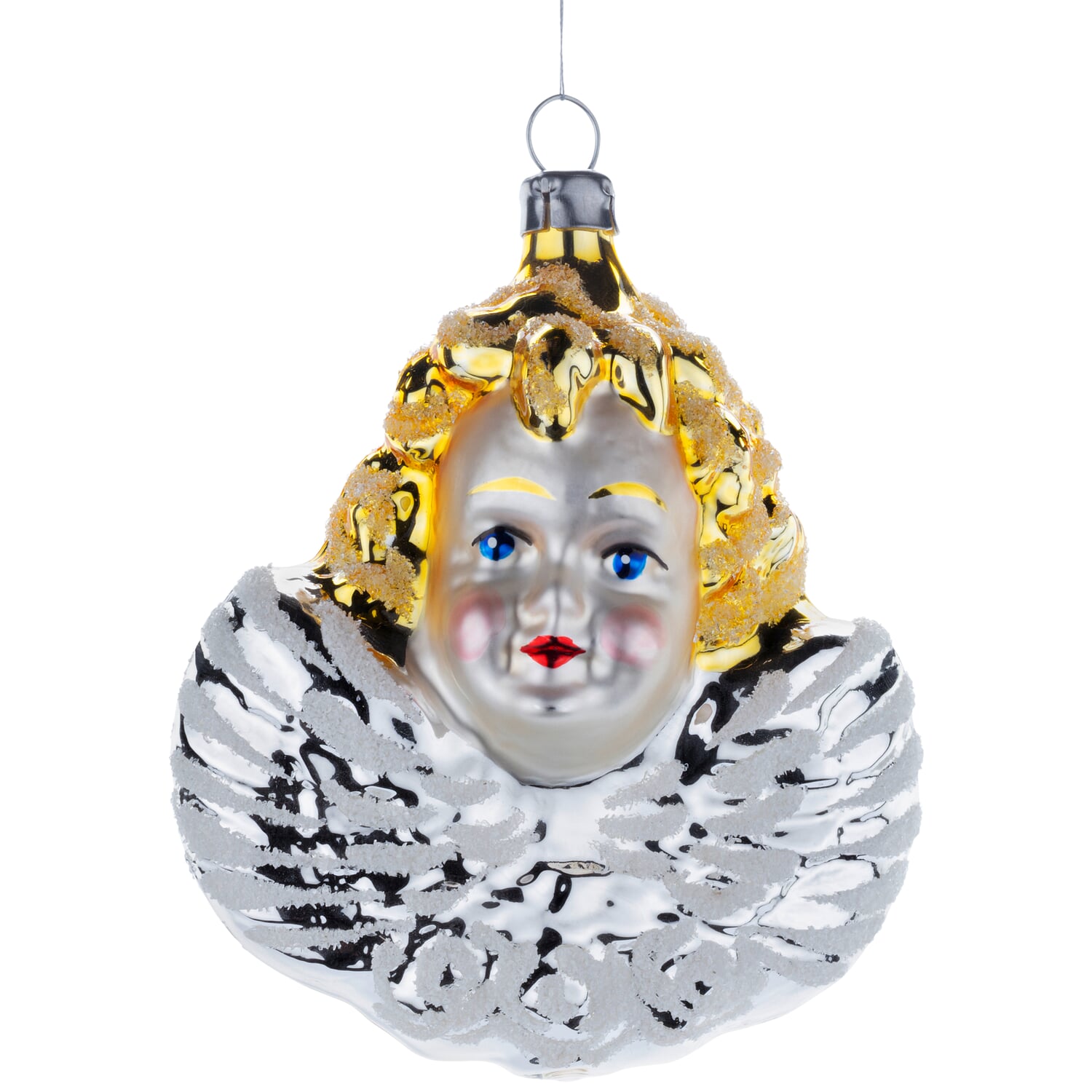 Lauscha glass angel traditional