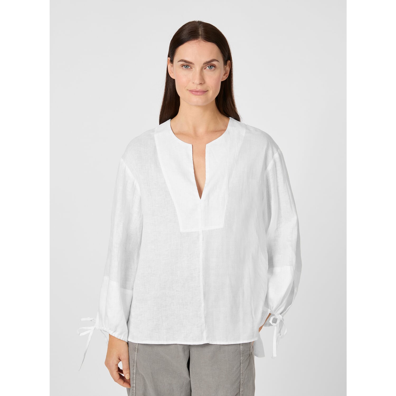 Ladies' slip blouse linen