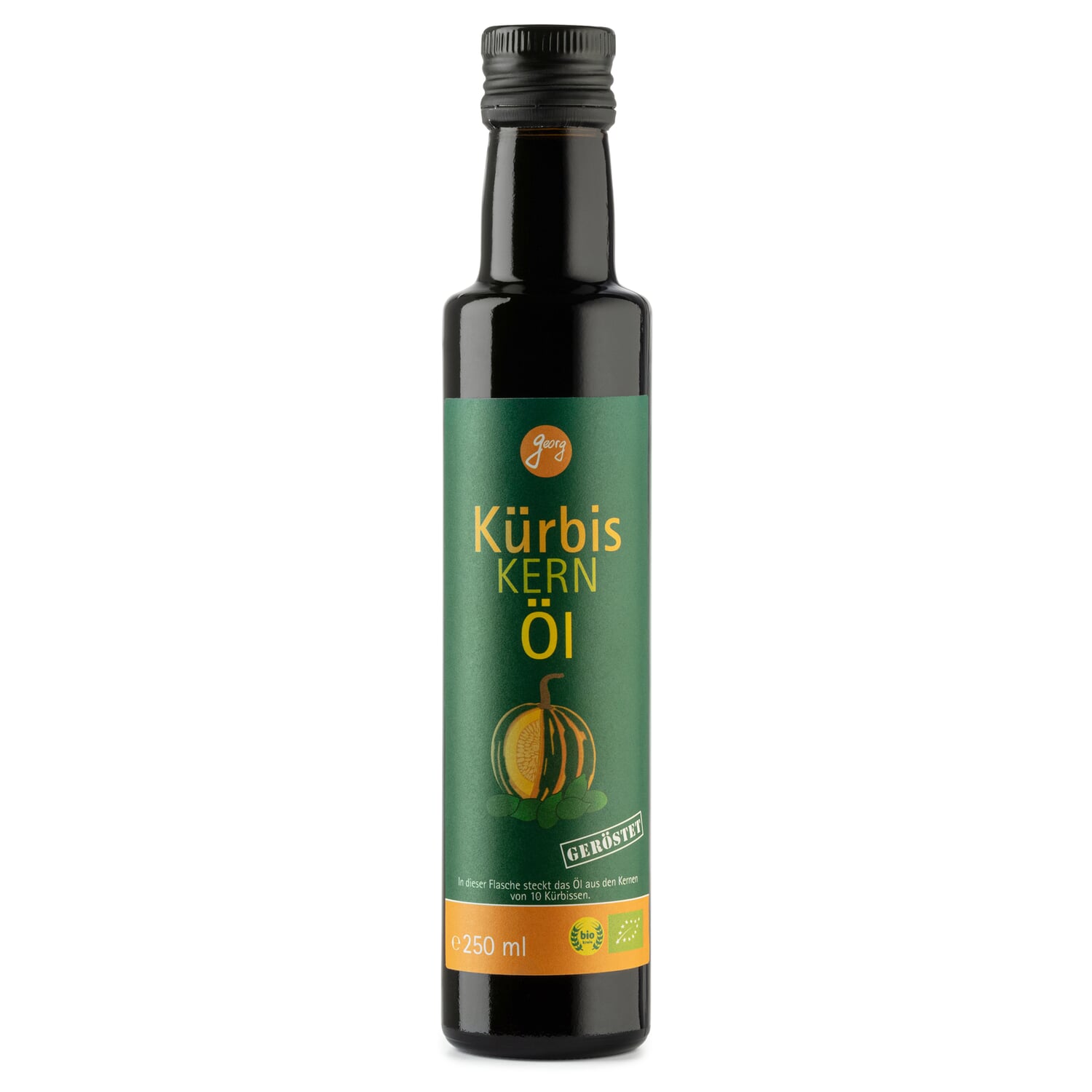 Roasted organic pumpkin seed oil