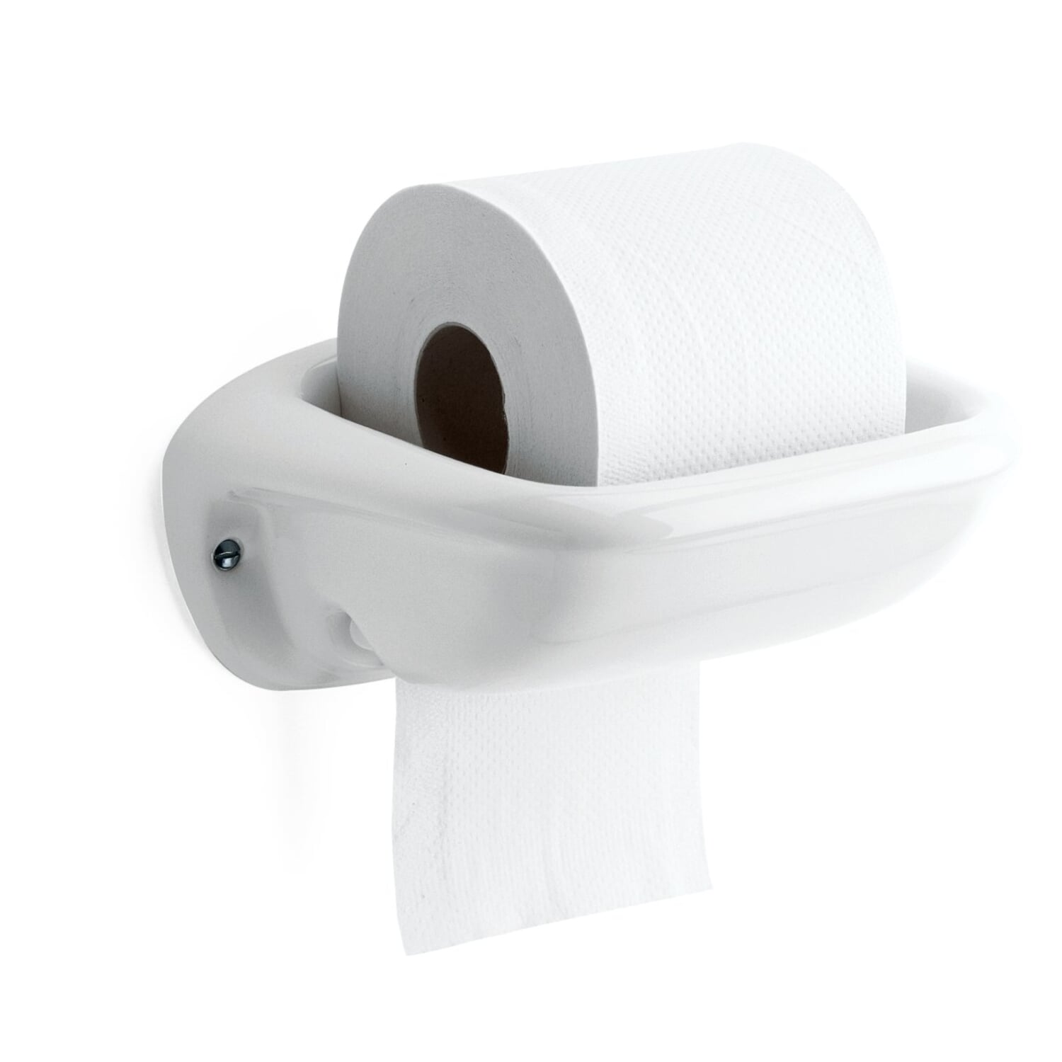 Paper roll holder porcelain