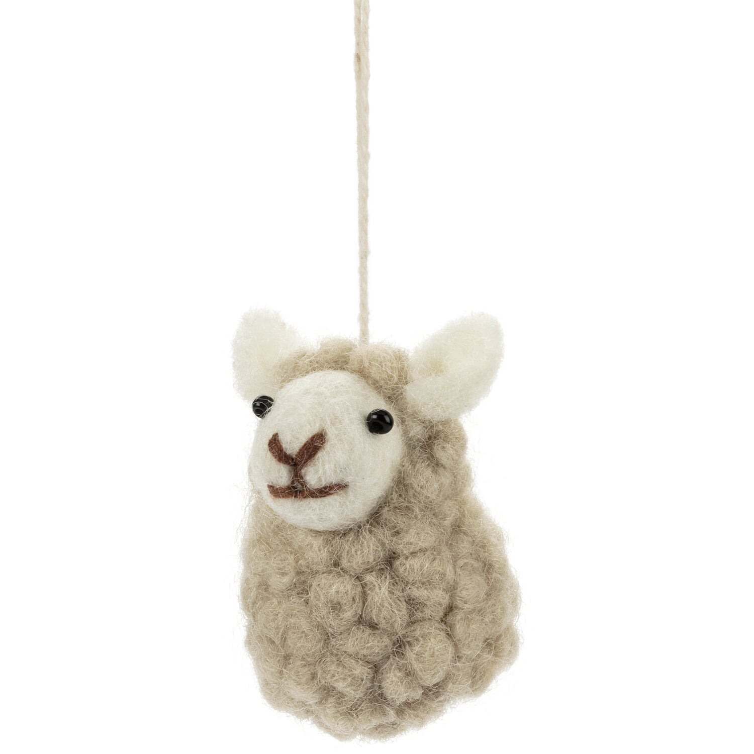 Felt sheep pendant