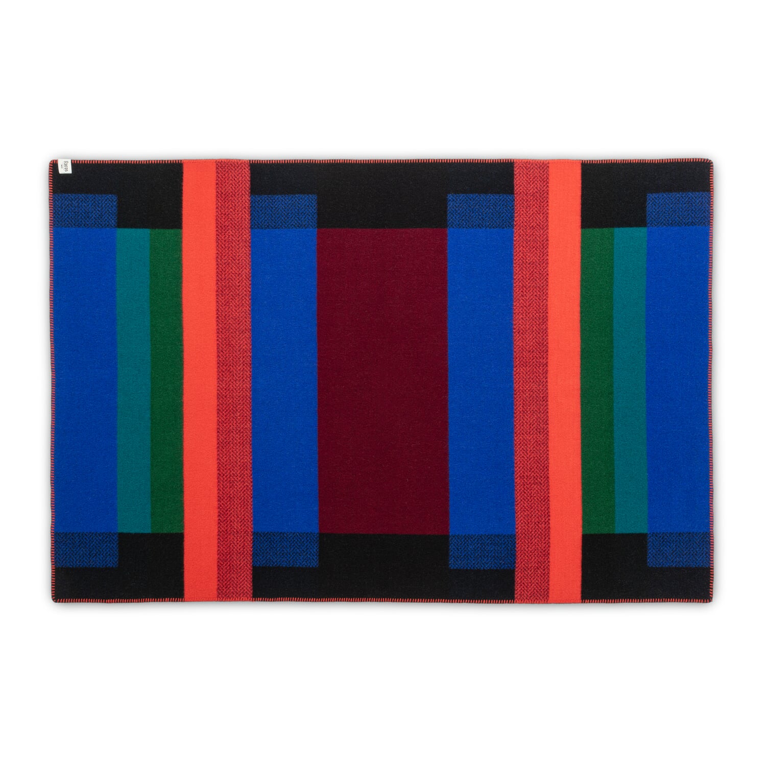 Lambswool blanket Bauhaus style