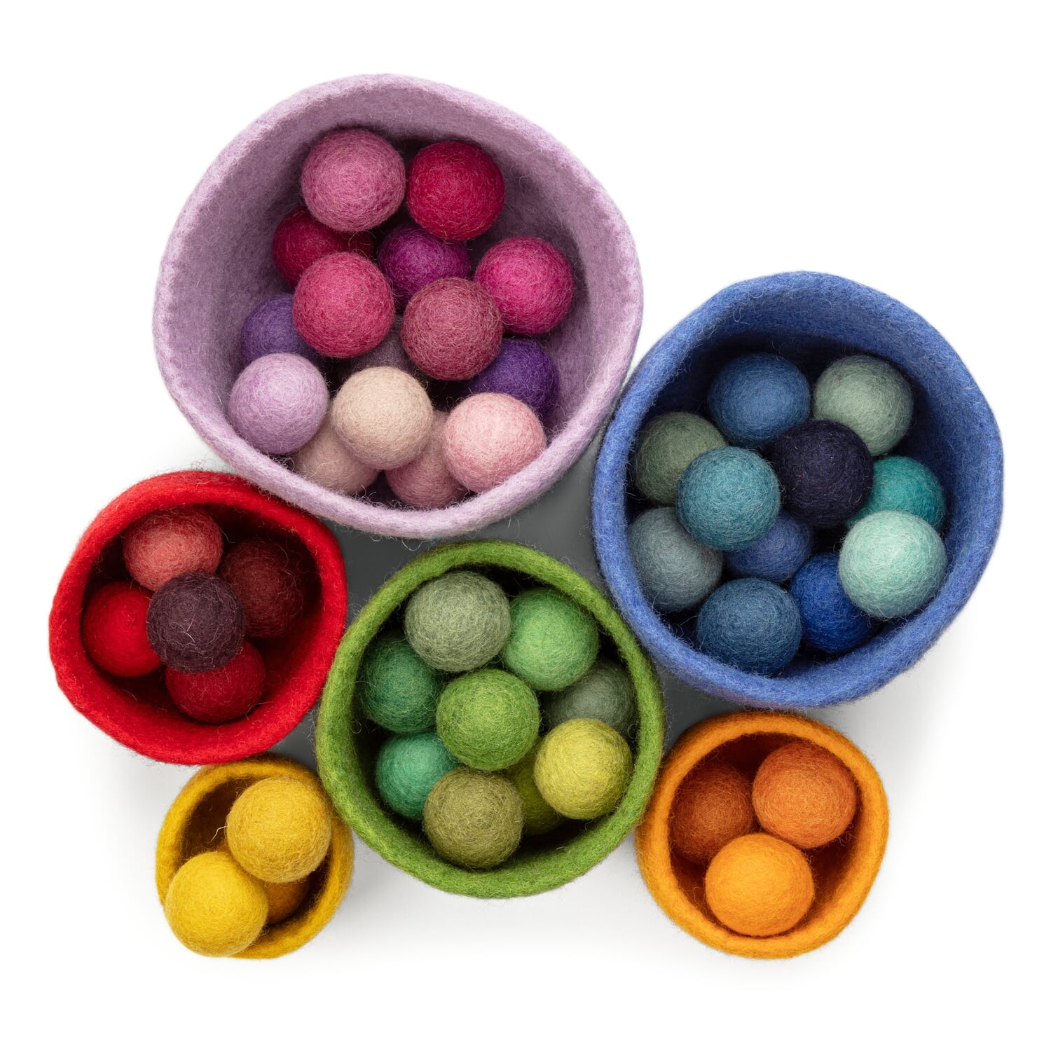 Boxes and balls felt